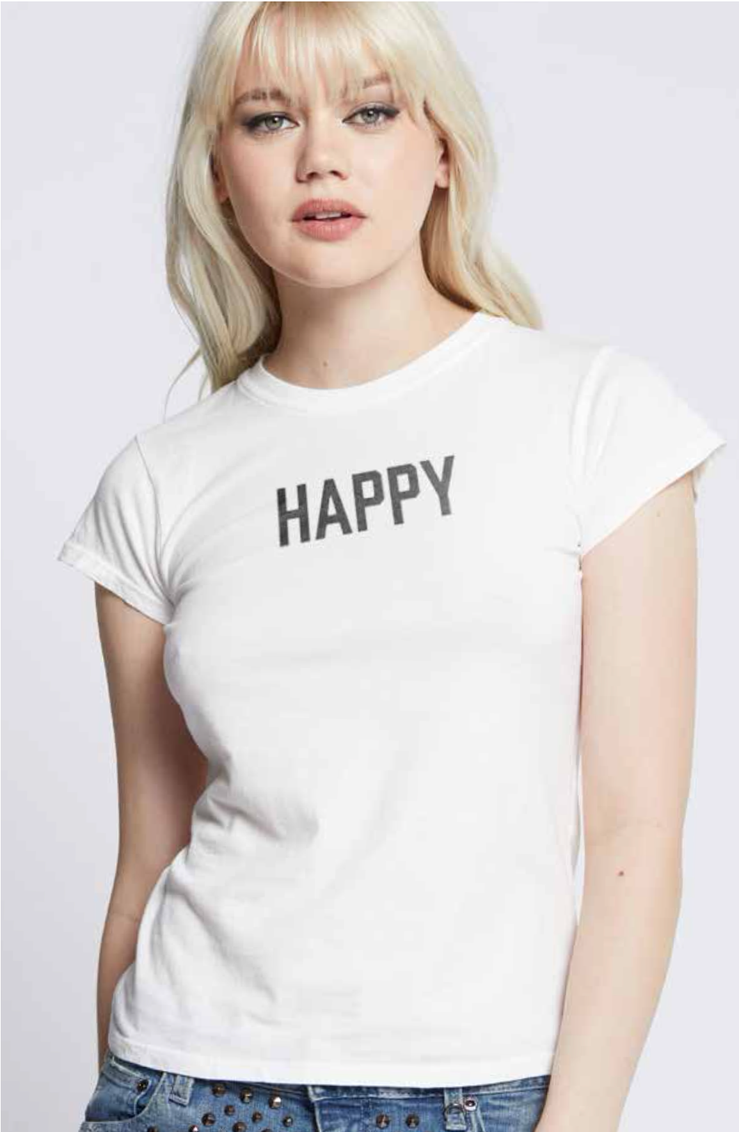 303450 - 530 Happy Embroidery Baby Tee Hoodie, Sweatshirt | PodTeesHub.com
