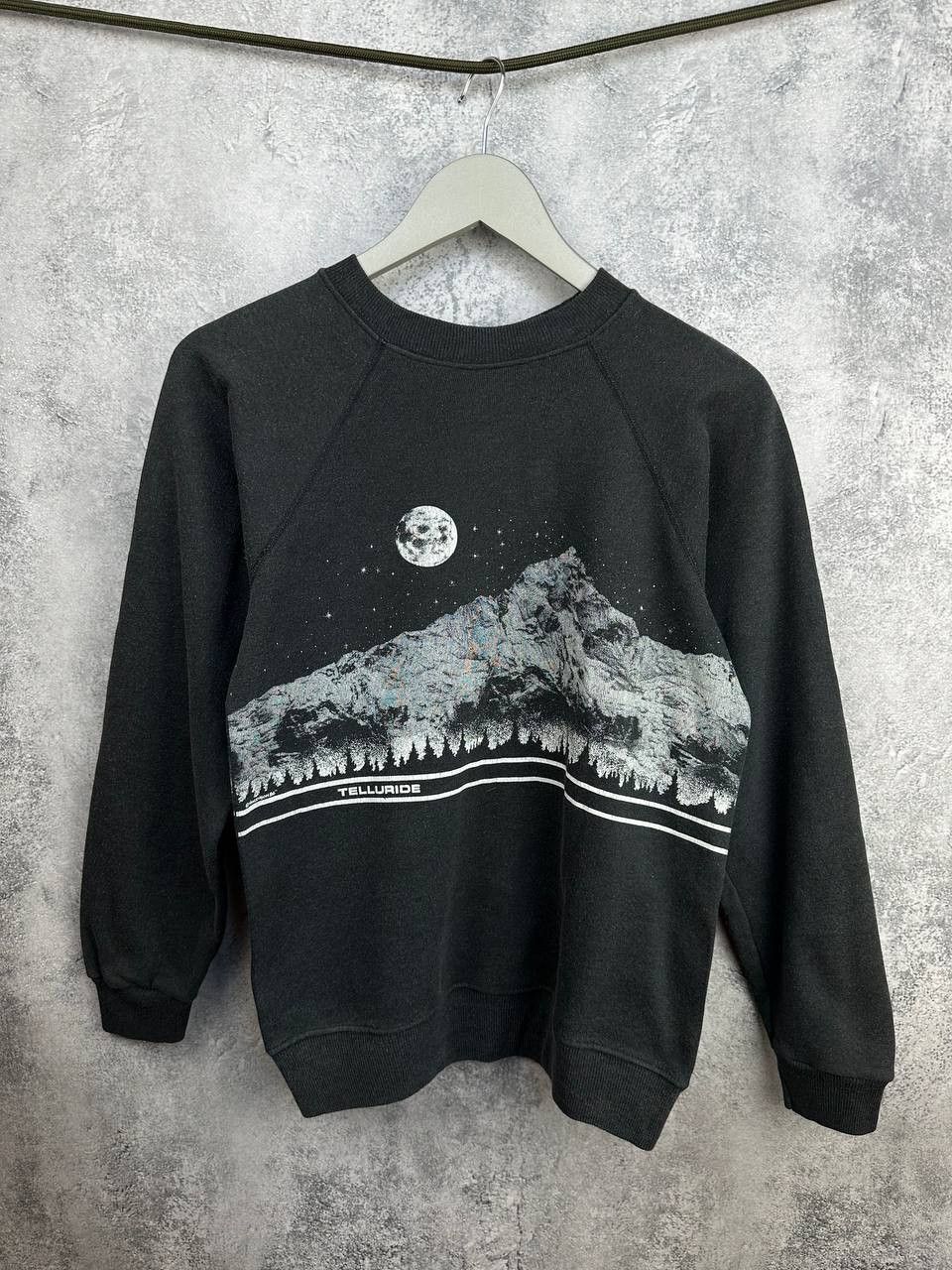 Vintage 80s Hanes Telluride Graphic Sweatshirt Moon Mountain T-Shirts, Hoodie | PodTeesHub.com