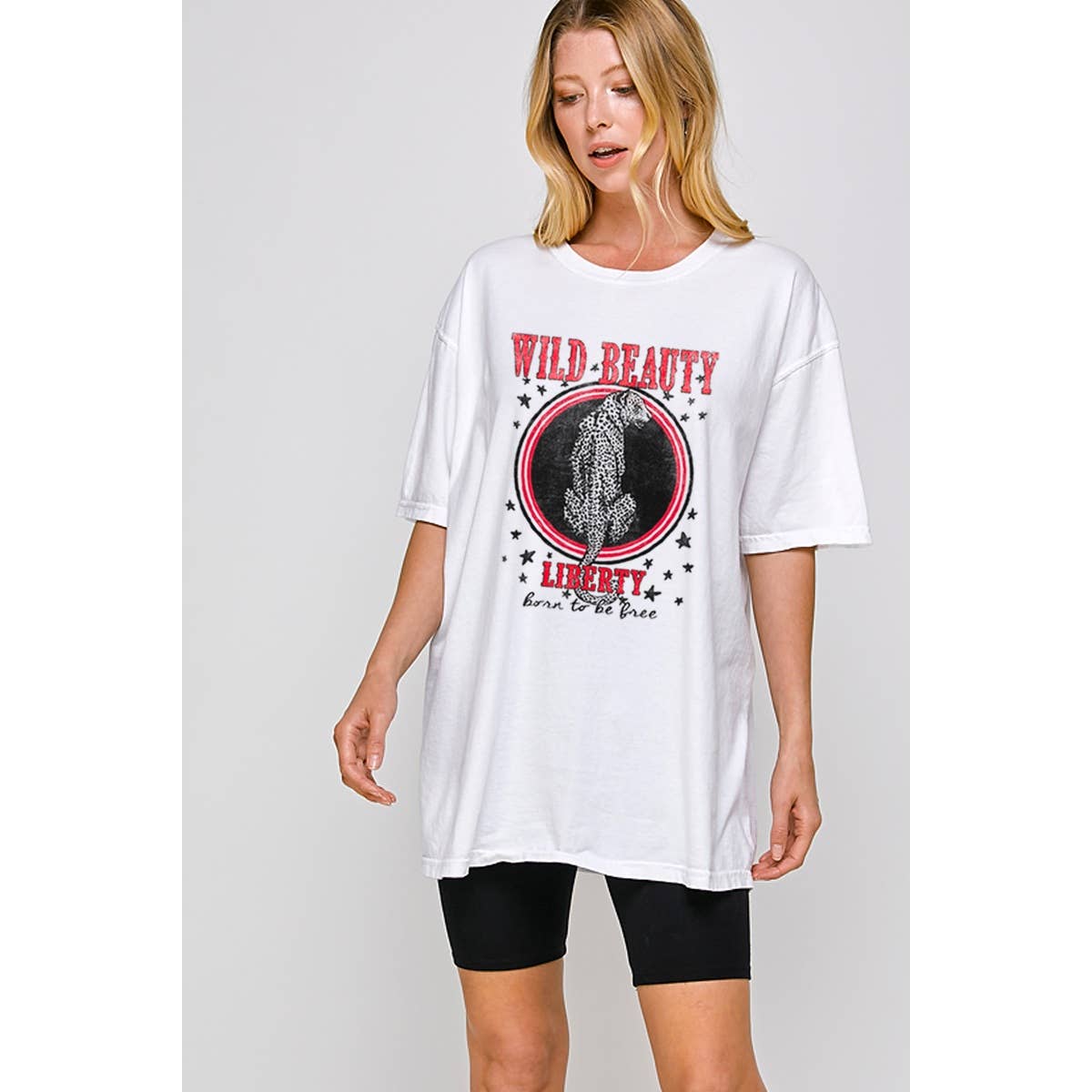 Wild Beauty Vintage Graphic Oversized Tee Hoodie, Sweatshirt | PodTeesHub.com