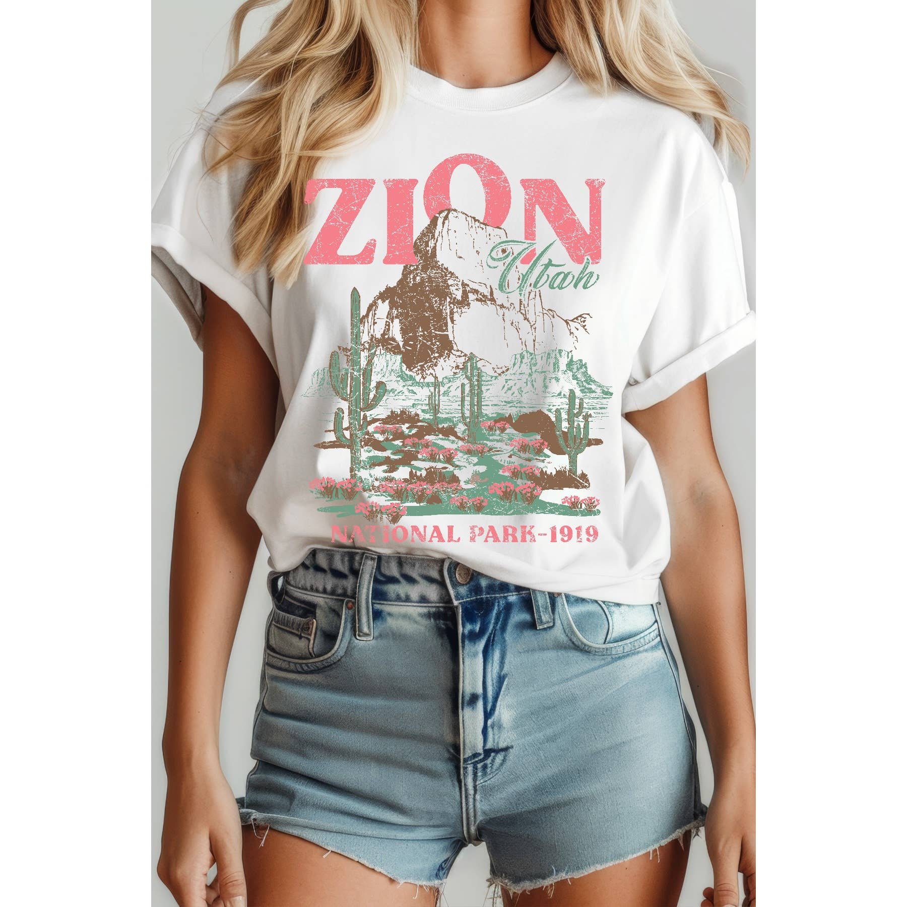 Zion National Park Utah Short Sleeve Tee Hoodie, Sweatshirt | PodTeesHub.com