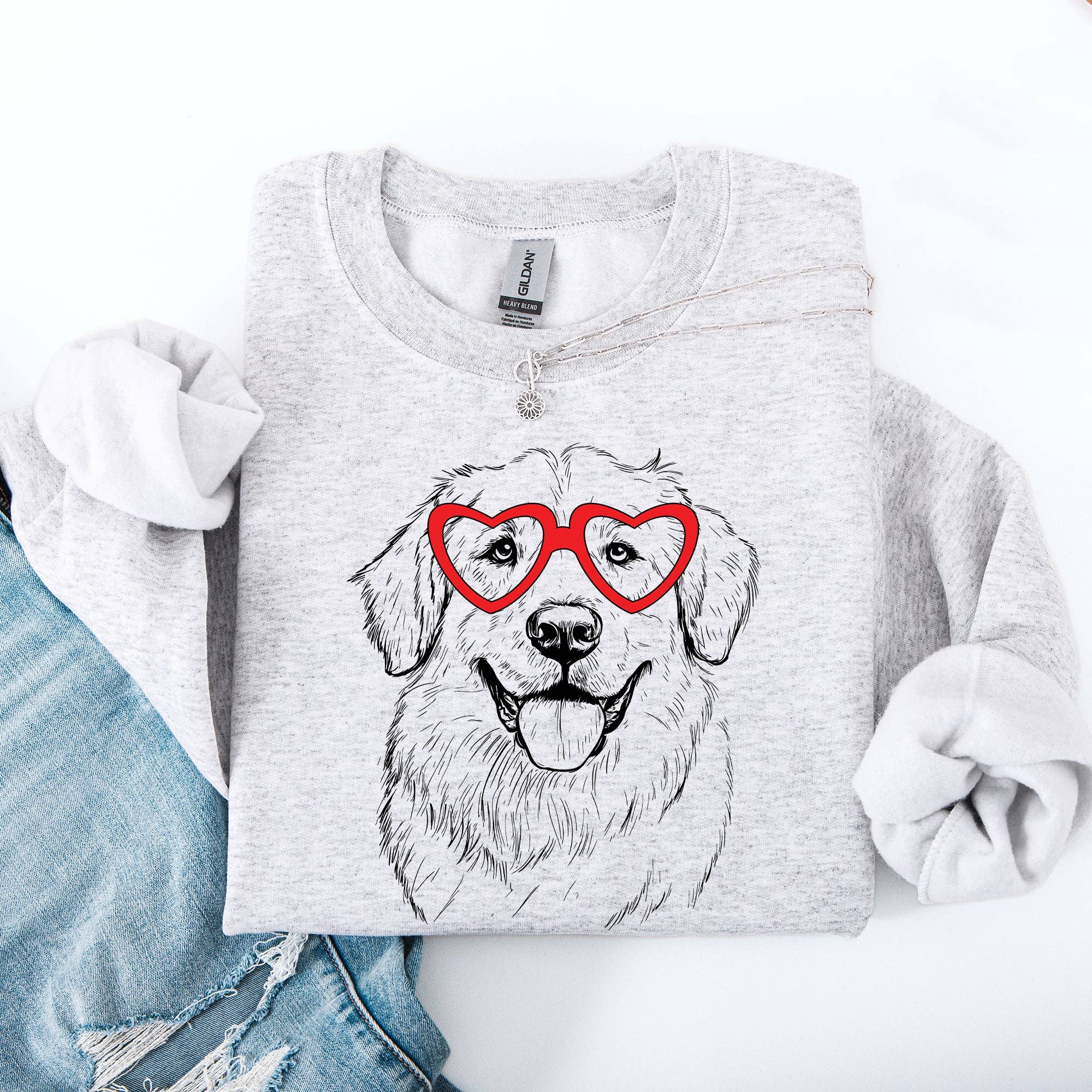 Great Pyrenees, Pet, Dog Breed, Valentine's Sweatshirt T-Shirts, Hoodie | PodTeesHub.com