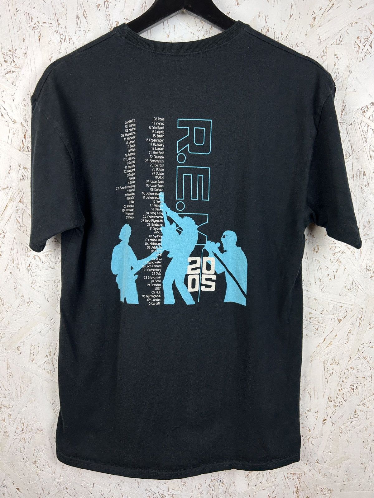 Band Tees 00s Vintage R E M 2005 Band Tour Short Sleeve T Shirt Hoodie, Sweatshirt | PodTeesHub.com