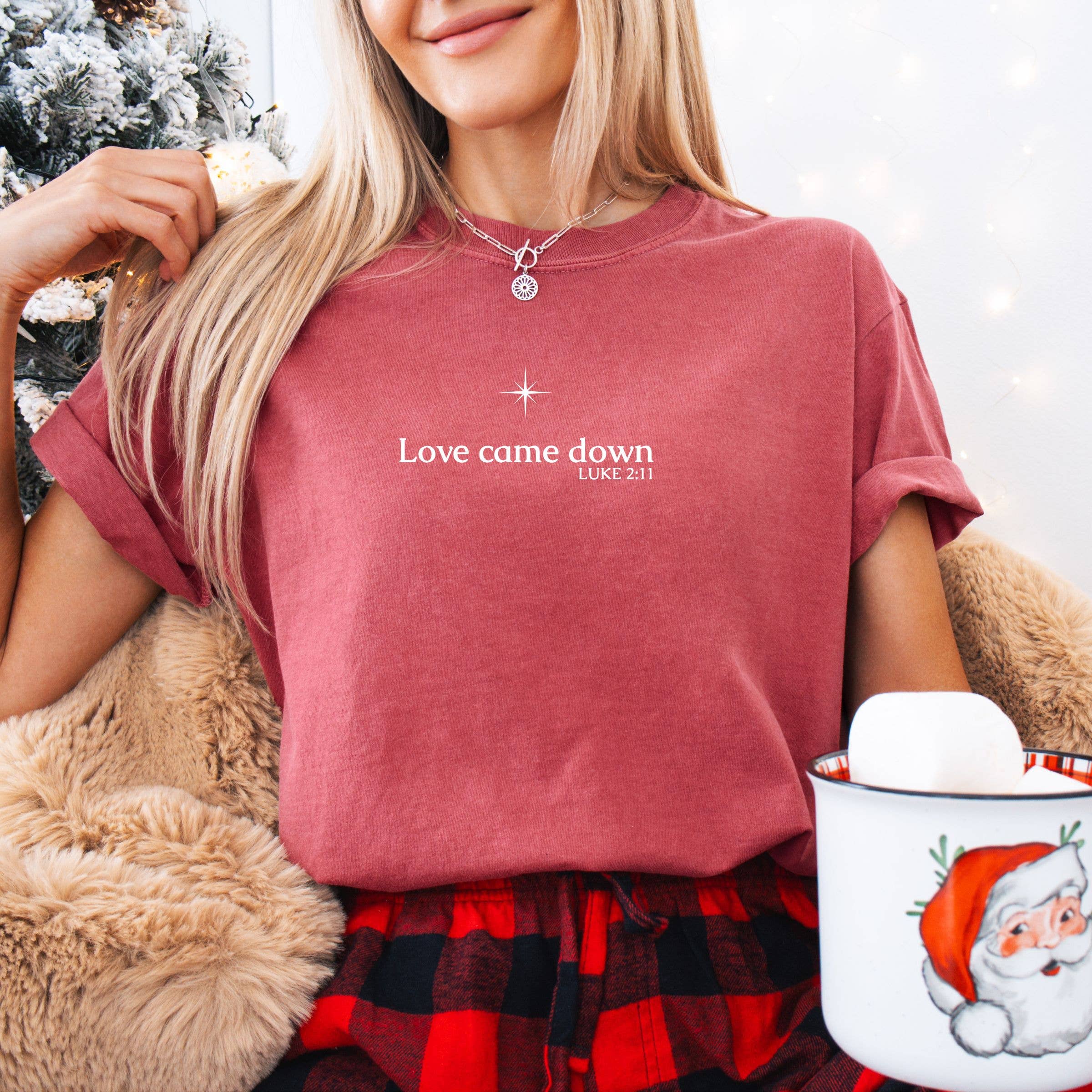 Love Came Down - Christmas Tee - Christmas Graphic Tee Hoodie, Sweatshirt | PodTeesHub.com
