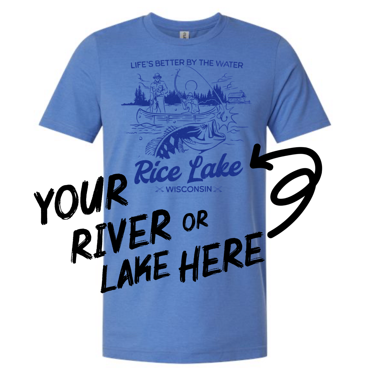 Your River or Lake Destination Name Drop Vintage Style Shirt Hoodie, Sweatshirt | PodTeesHub.com