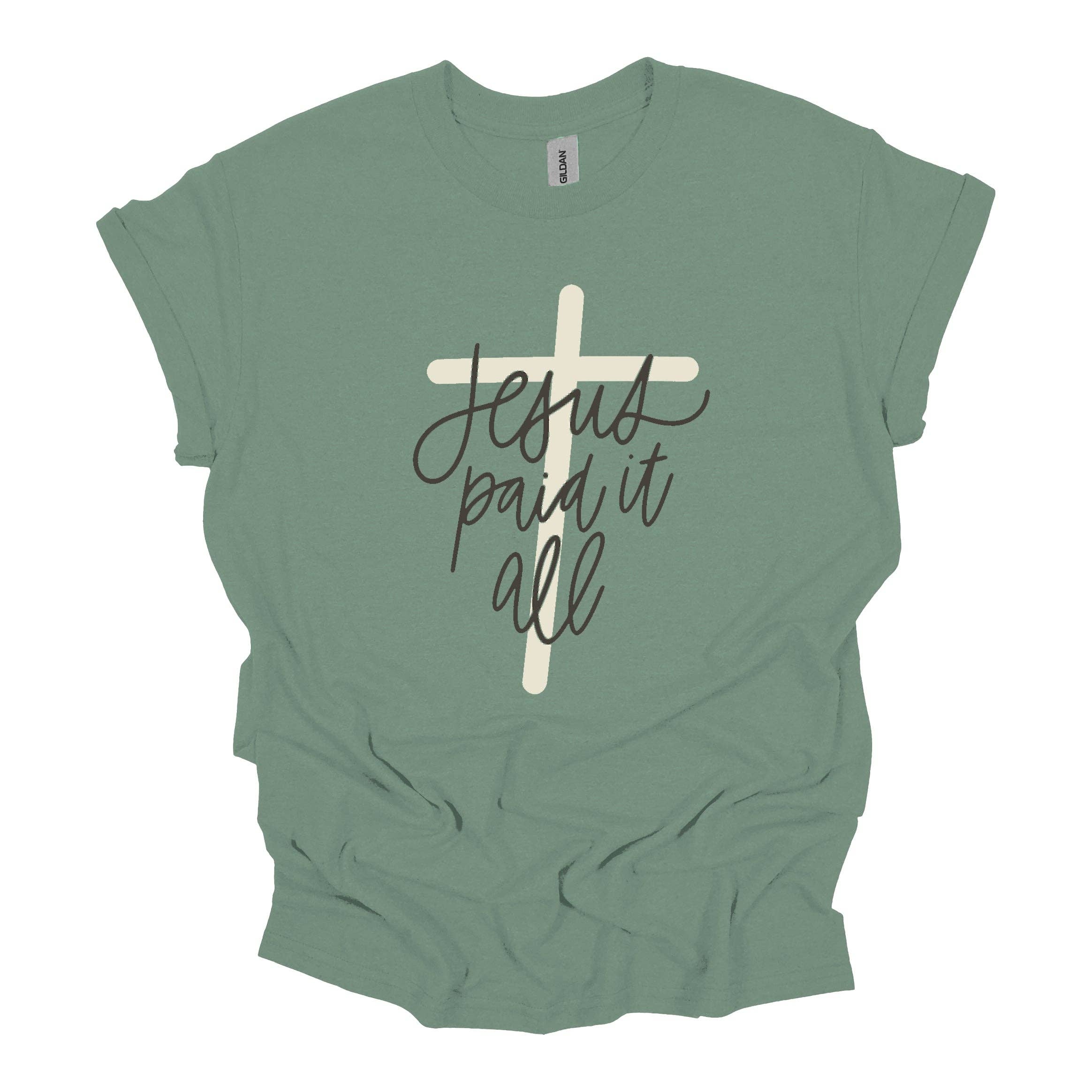 Jesus Paid It All By Brooke Nicole Designs Tee Hoodie, Sweatshirt | PodTeesHub.com
