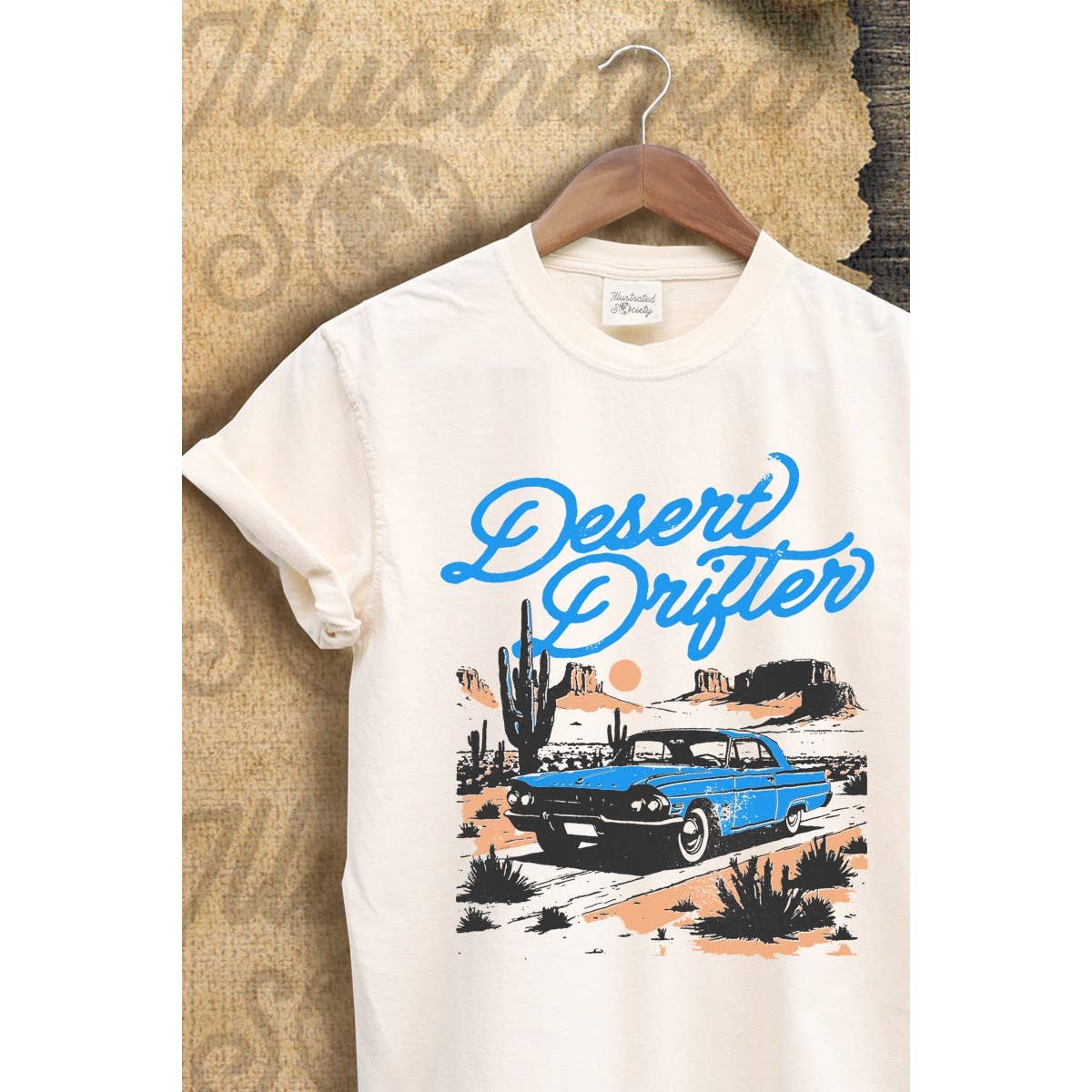 Desert Drifter Tour  Vintage Graphic Tee Hoodie, Sweatshirt | PodTeesHub.com