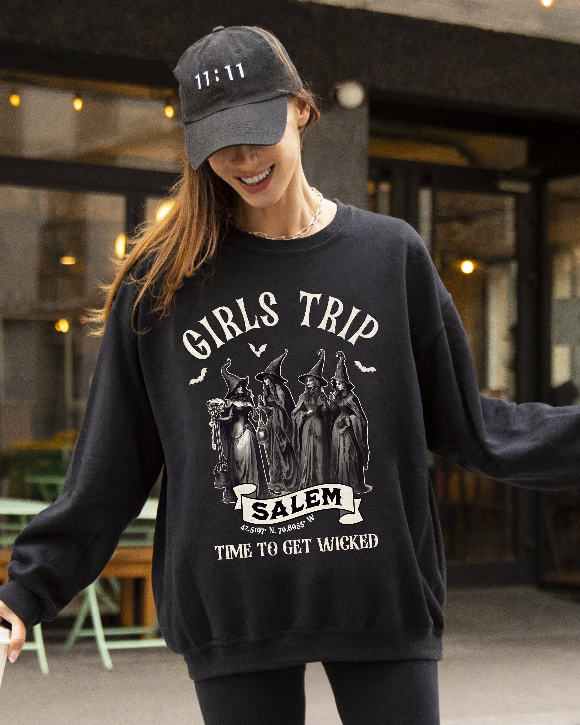 Girls Trip, Salem, Skeleton Ghost Funny Halloween Sweatshirt T-Shirts, Hoodie | PodTeesHub.com