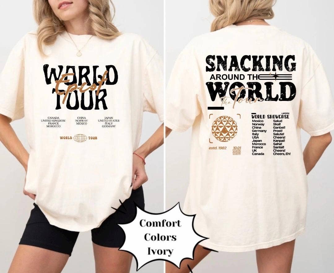 Snack Around the World Magic Mouse Theme Park Comfort Shirt Hoodie, Sweatshirt | PodTeesHub.com