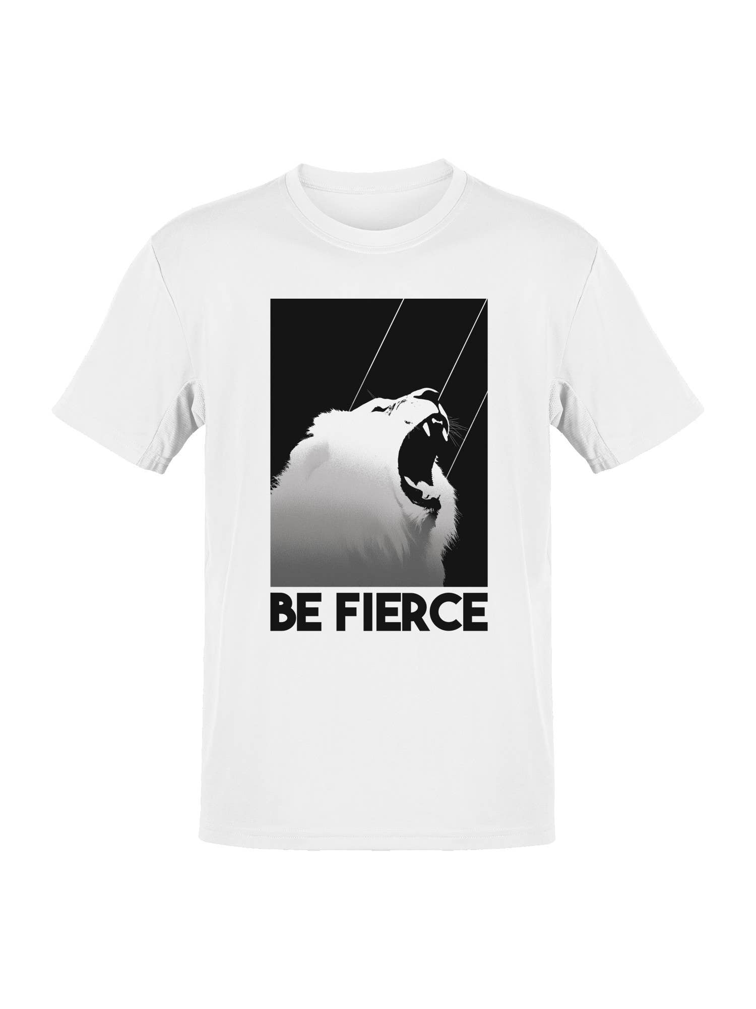 Fierce Lion Roar Motivation Men's T-Shirt Hoodie, Sweatshirt | PodTeesHub.com