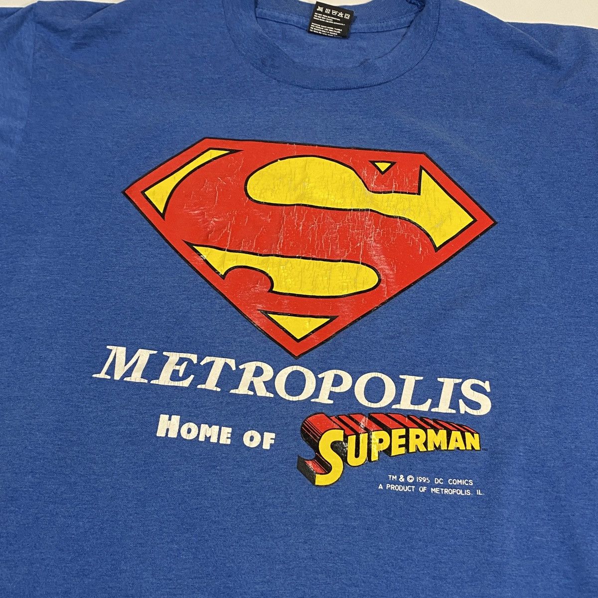 Vintage 95 Superman Metropolis Tee Hoodie, Sweatshirt | PodTeesHub.com