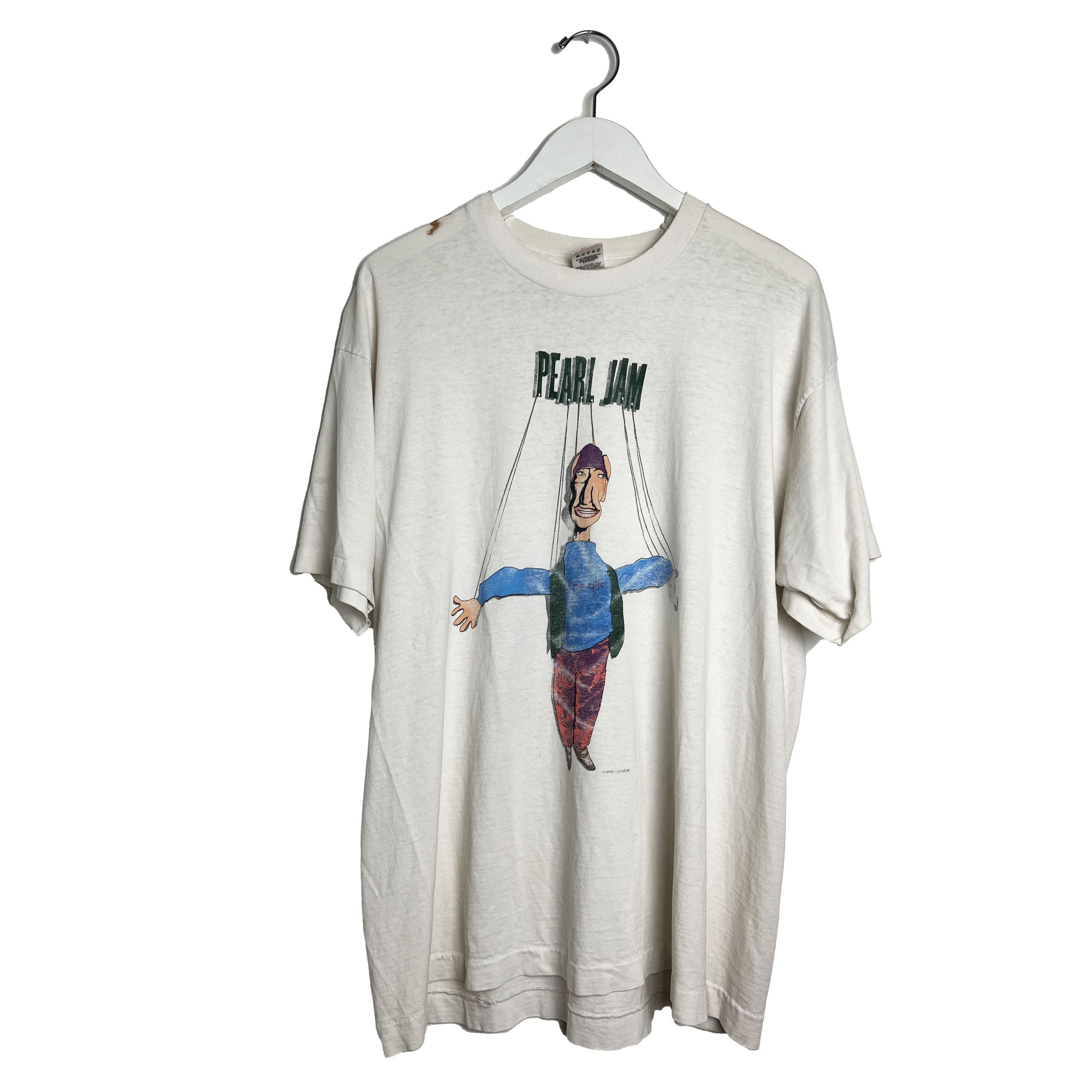 Vintage 1994 Pearl Jam Freak Shallow Puppet Concert Tour T Shirt Hoodie, Sweatshirt | PodTeesHub.com