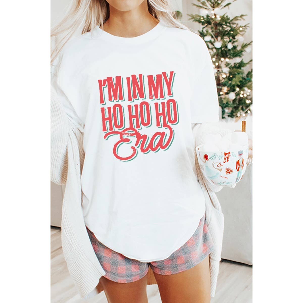 Ho Ho Ho Era Vintage Graphic Oversized Tee Hoodie, Sweatshirt | PodTeesHub.com