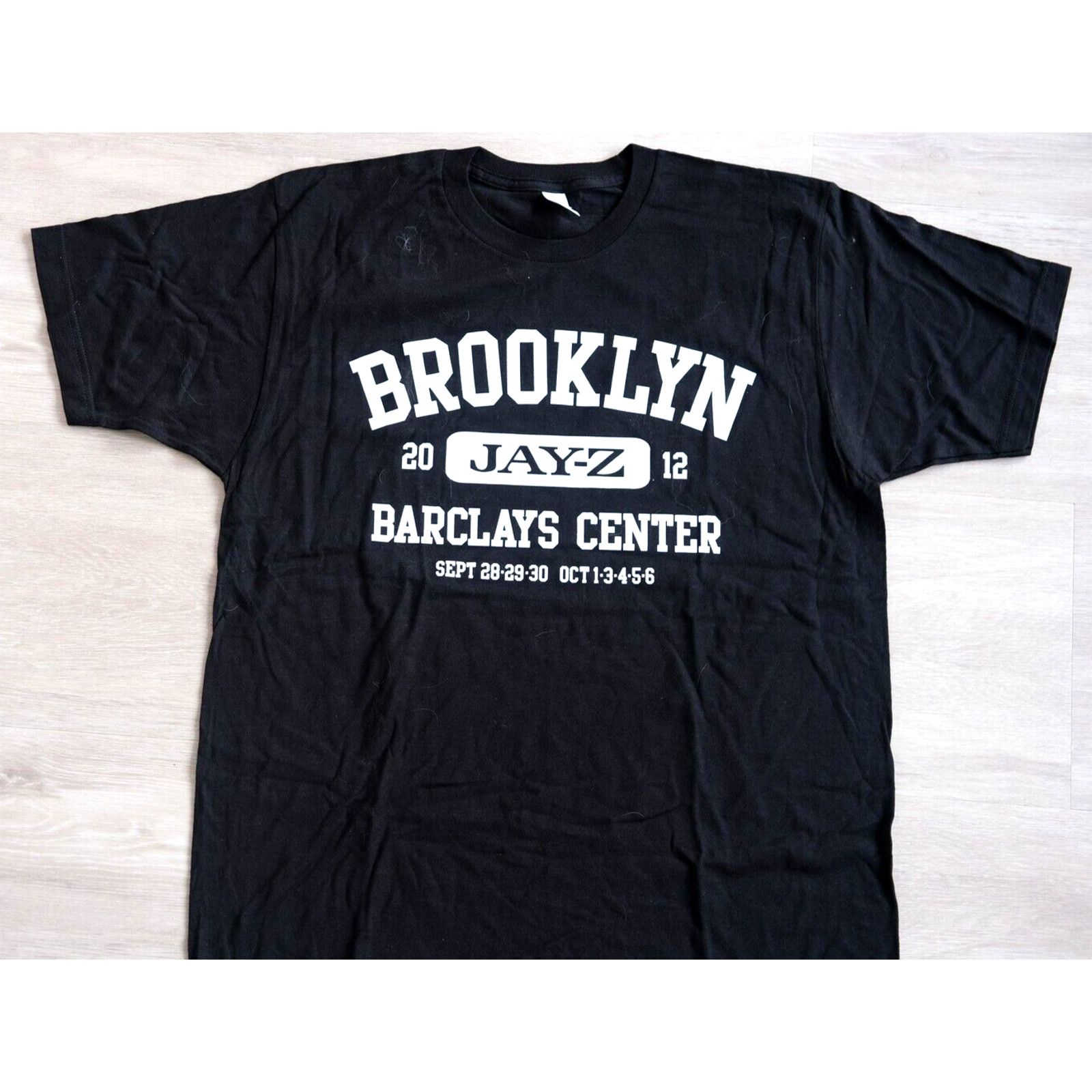 Jay Z Vintage 2012 Jay Z Barclays Center Concert Tee Large Black Hoodie, Sweatshirt | PodTeesHub.com