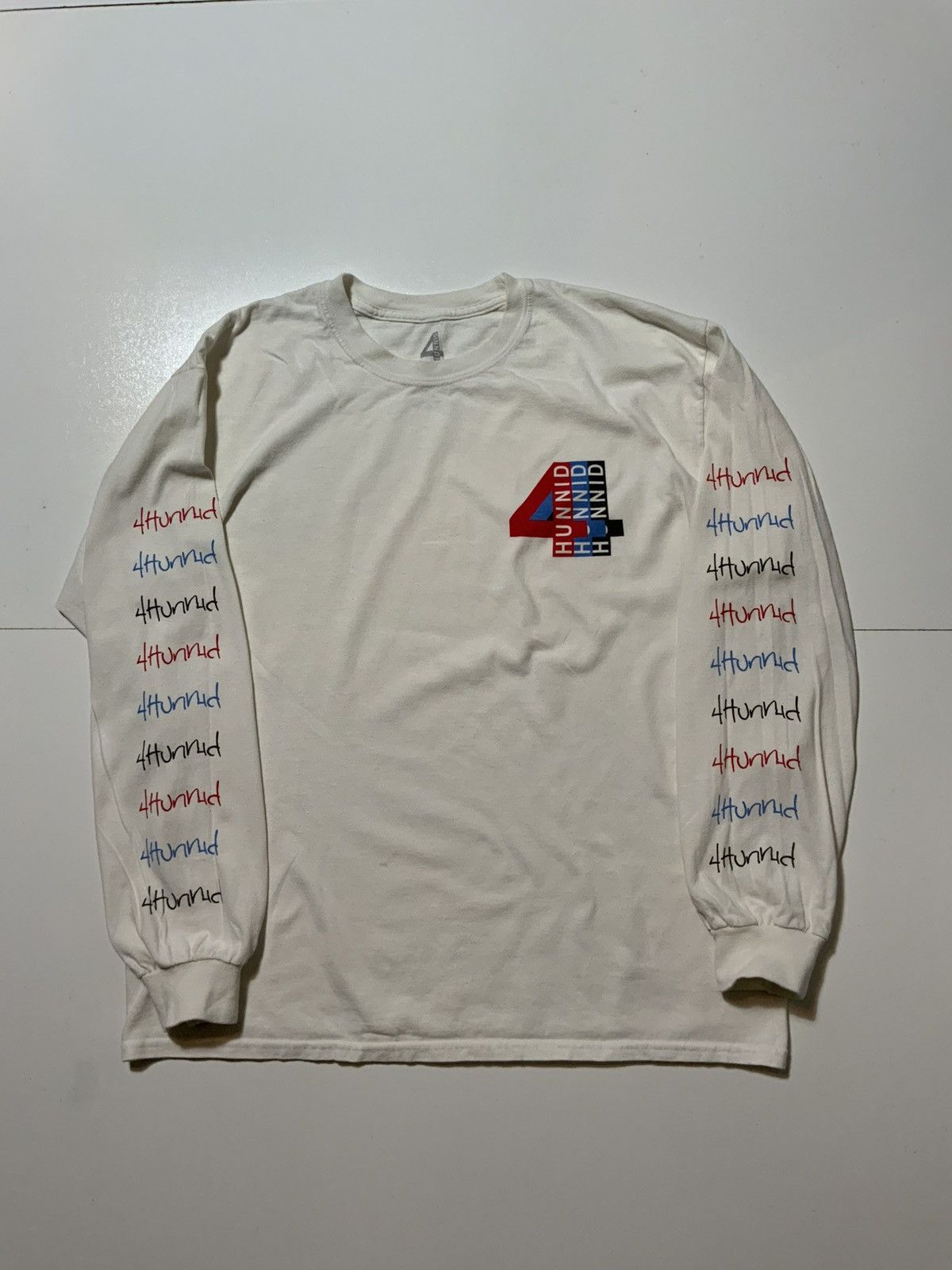 4hunnid Yg 4 Hunnid Graphic White Long Sleeve Rap Hip Hop T Shirt Hoodie, Sweatshirt | PodTeesHub.com