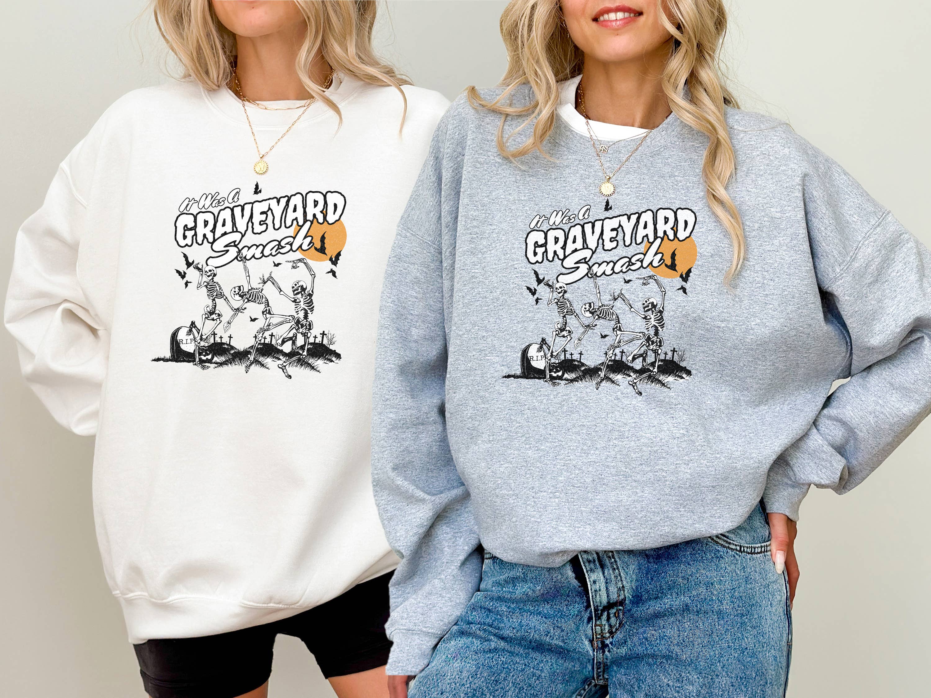 Halloween Sweatshirt, Spooky Sweatshirt, Graveyard Smash T-Shirts, Hoodie | PodTeesHub.com