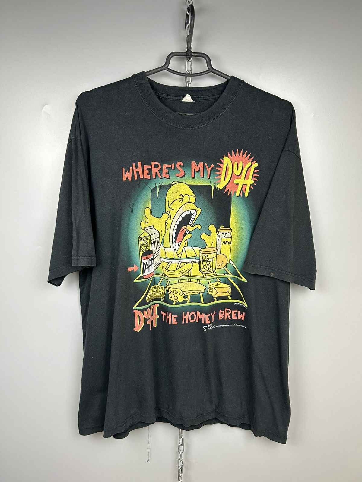 Vintage 1996 The Simpsons T Shirt Duff The Homey Brew Hoodie, Sweatshirt | PodTeesHub.com