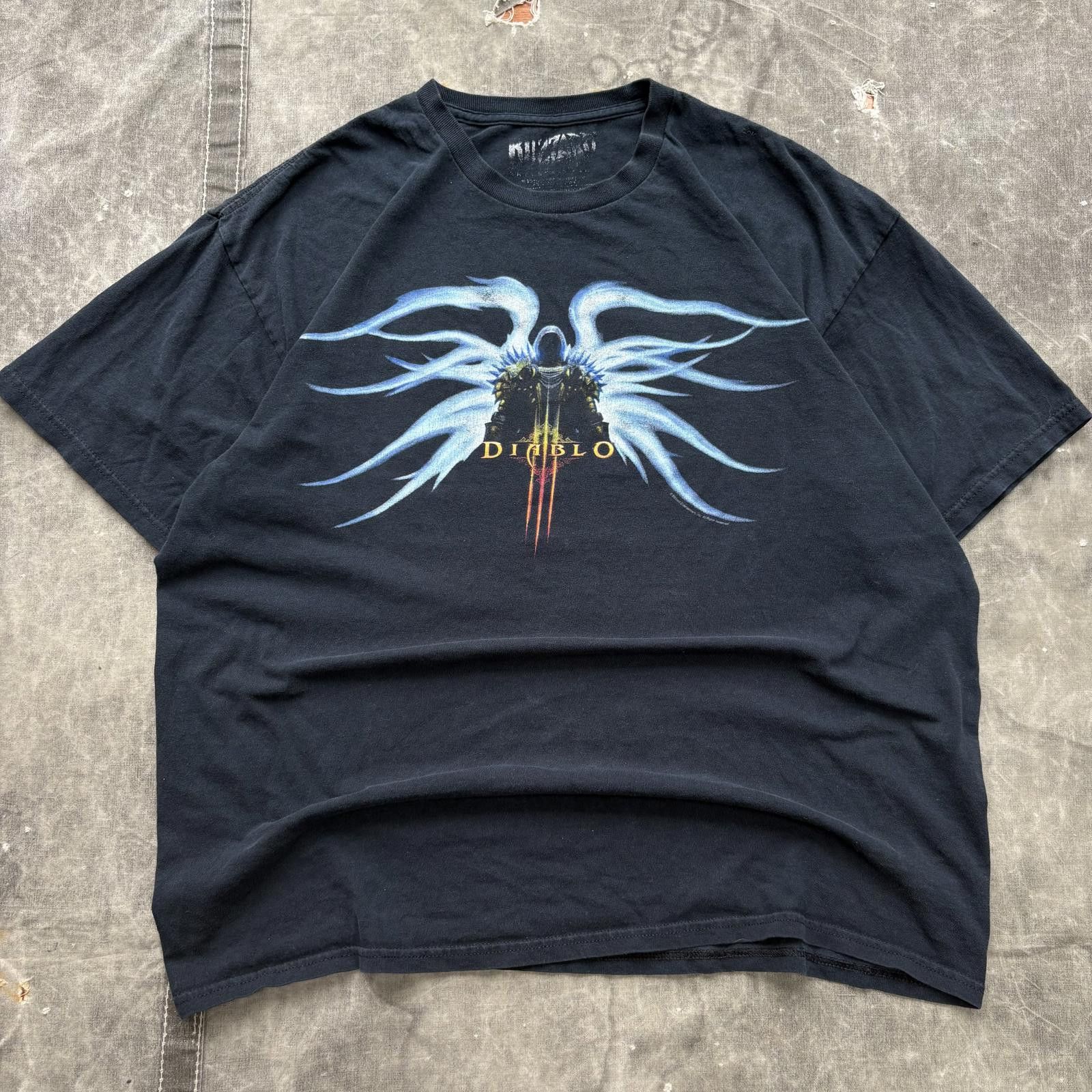 Vintage Y2k Diablo 3 Blizzard Video Game Promo Shirt T-Shirts, Hoodie, Sweatshirt
