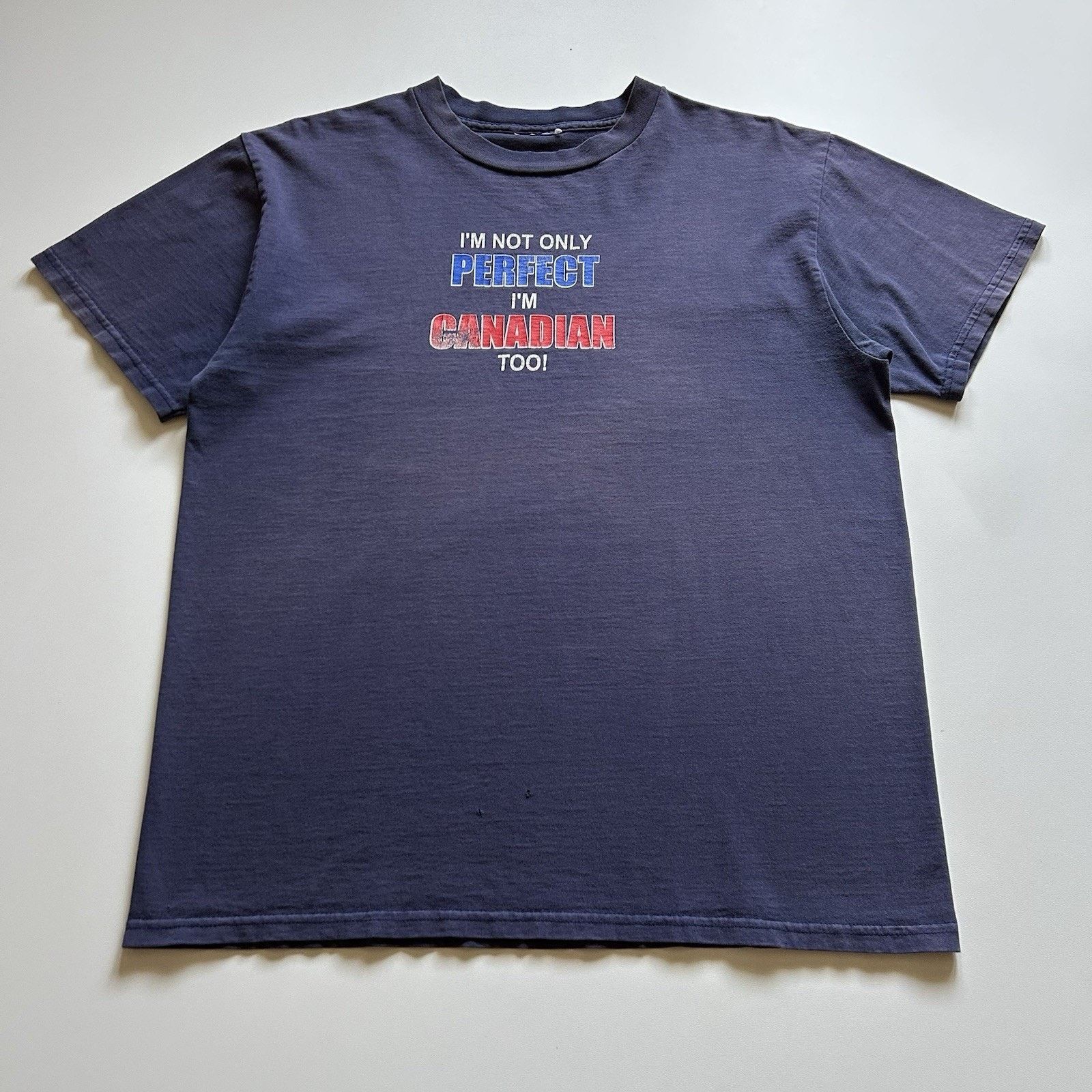 Vintage 90s Not Only Perfect Im Canadian Funny Xl T-Shirts, Hoodie, Sweatshirt
