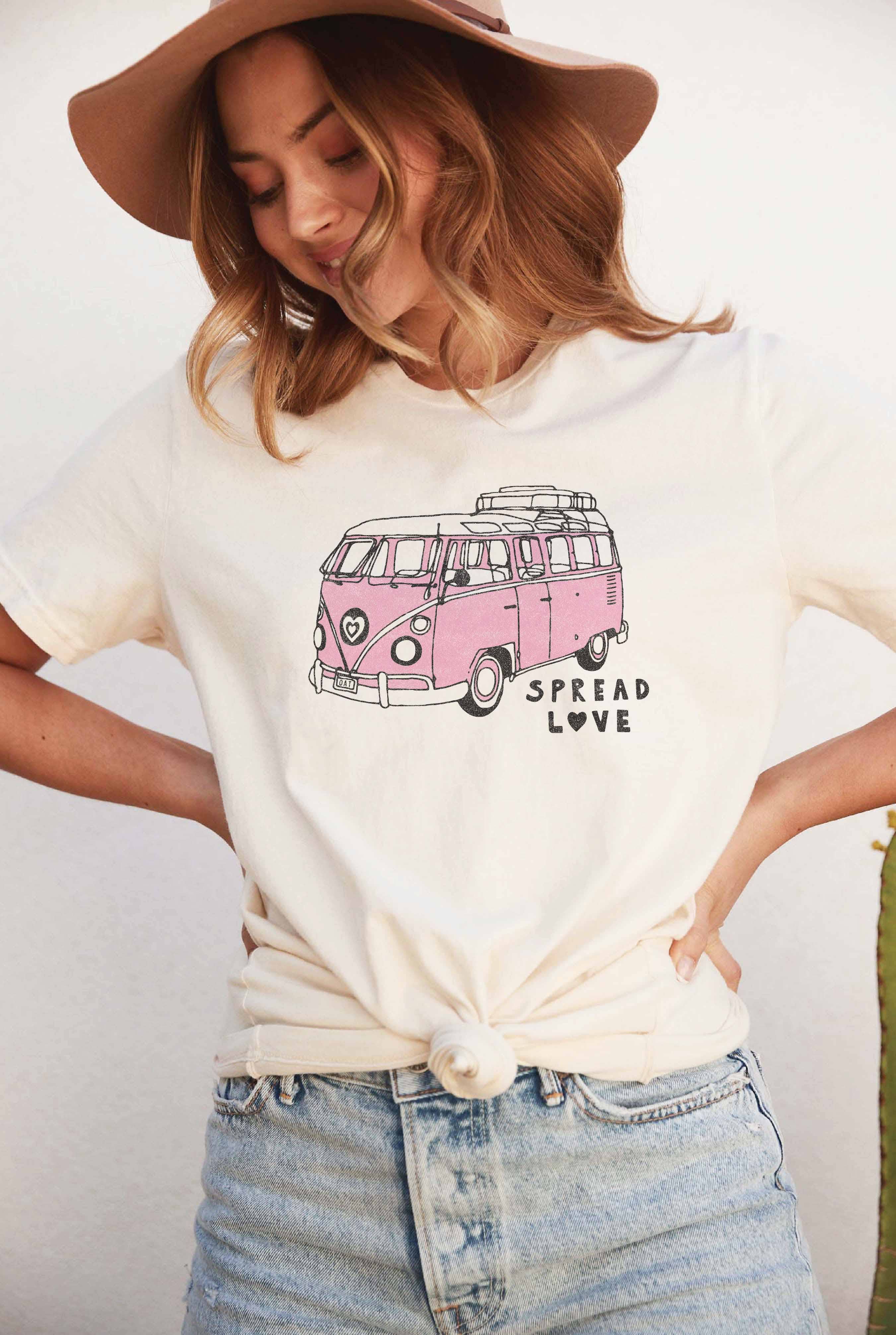 Spread Love Graphic T-Shirt Hoodie, Sweatshirt | PodTeesHub.com