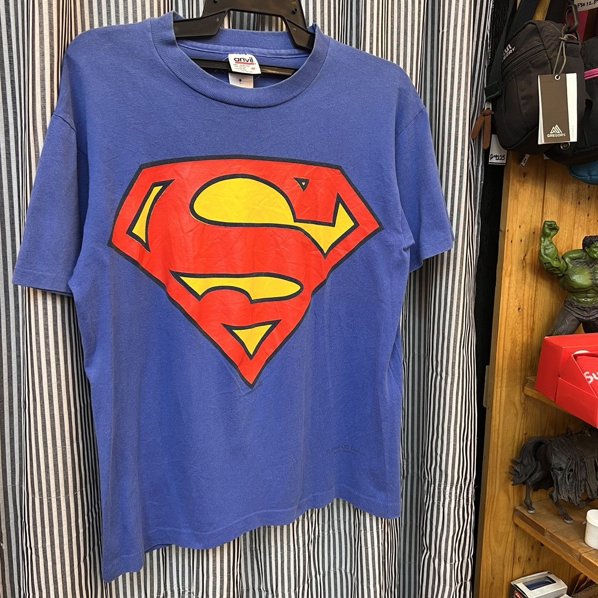 Vintage Tshirt Superman Anvil M Hoodie, Sweatshirt | PodTeesHub.com