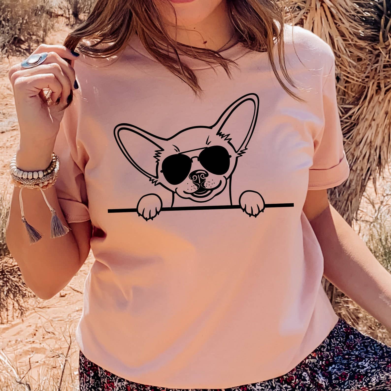 Chihuahua with Sunglasses T-Shirt Hoodie, Sweatshirt | PodTeesHub.com