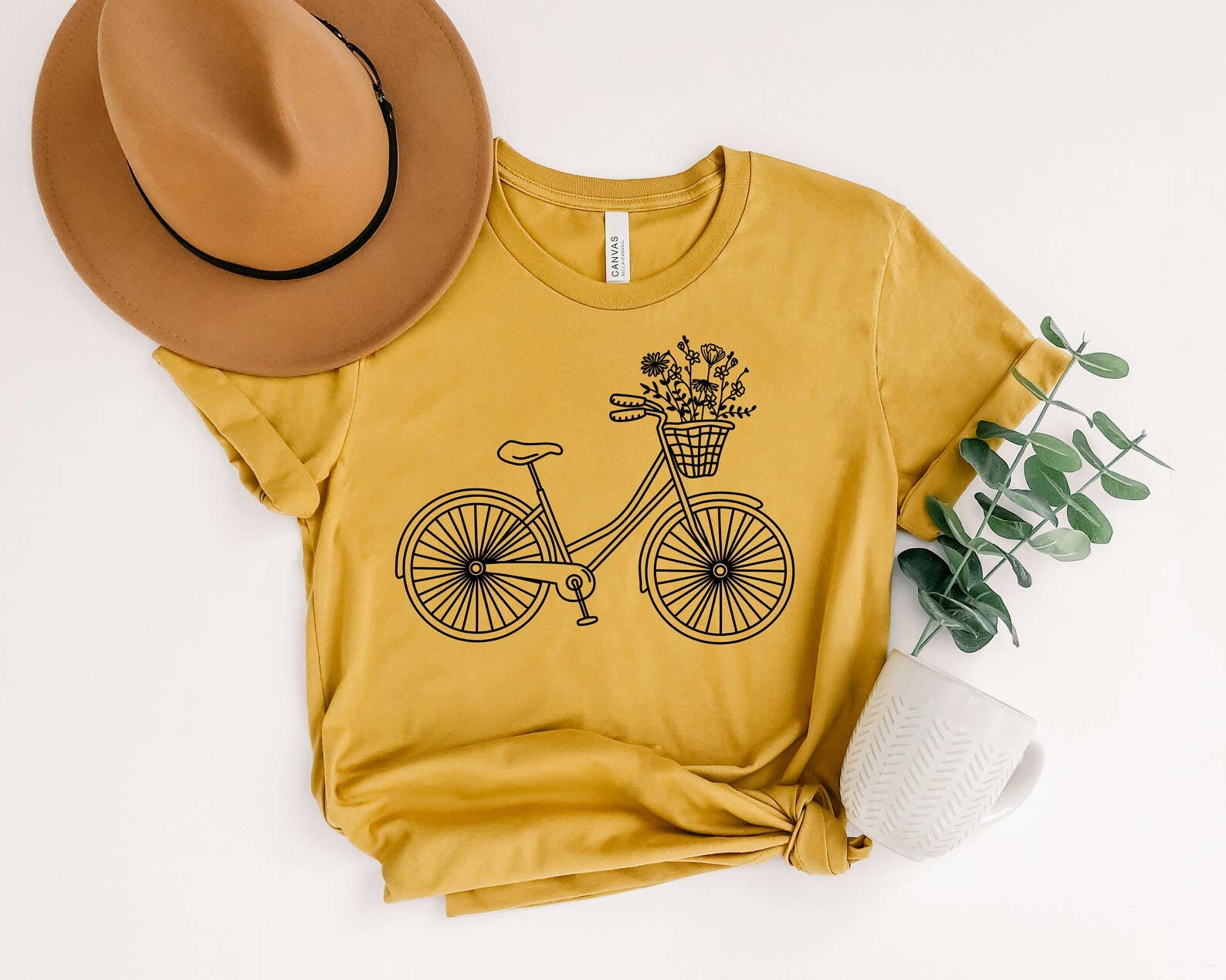 Floral Bicycle T-Shirt Hoodie, Sweatshirt | PodTeesHub.com