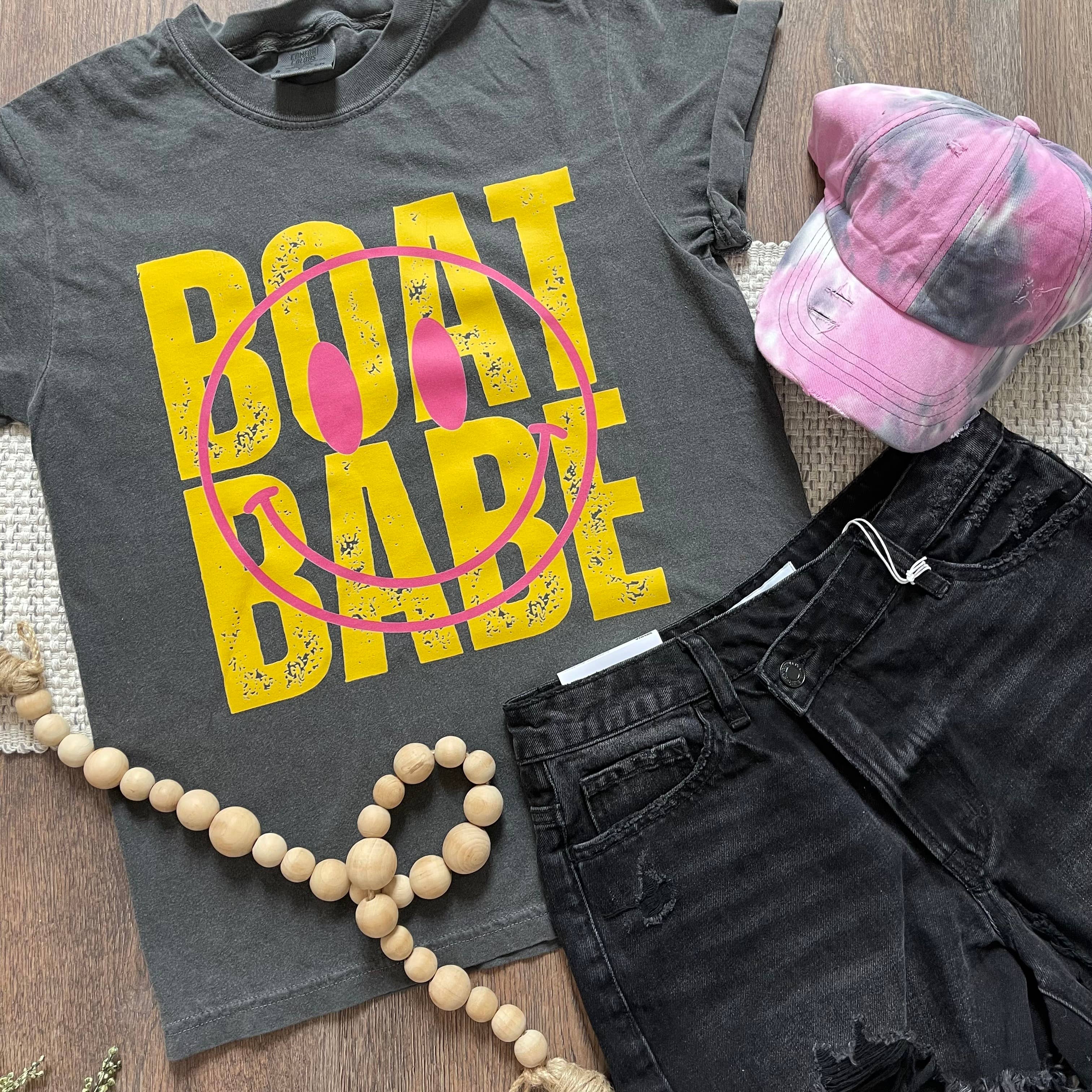 Boat Babe Tee Hoodie, Sweatshirt | PodTeesHub.com