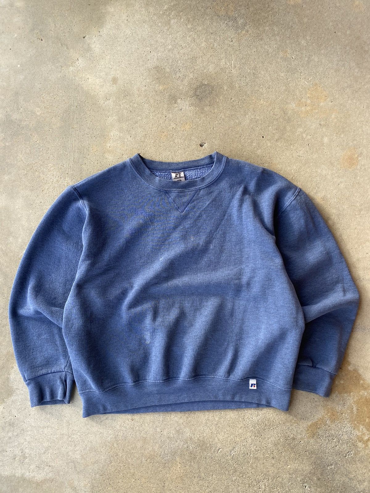Vintage Russell Athletic Crewneck Slate Blue 90s Y2k T-Shirts, Hoodie, Sweatshirt | PodTeesHub.com