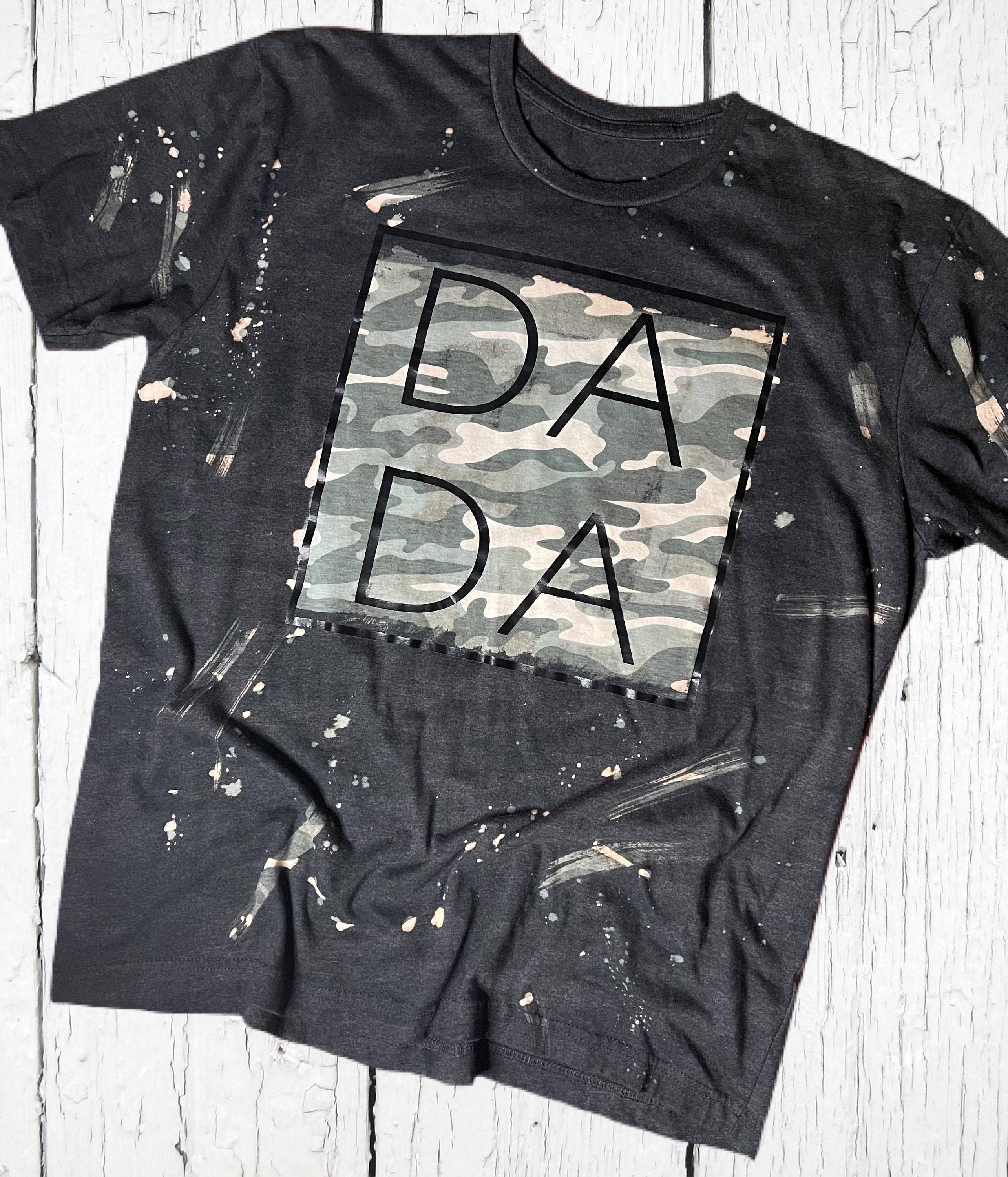 Dada Camo Bleached Shirt – Father's Day Gift For Dad Hoodie, Sweatshirt | PodTeesHub.com