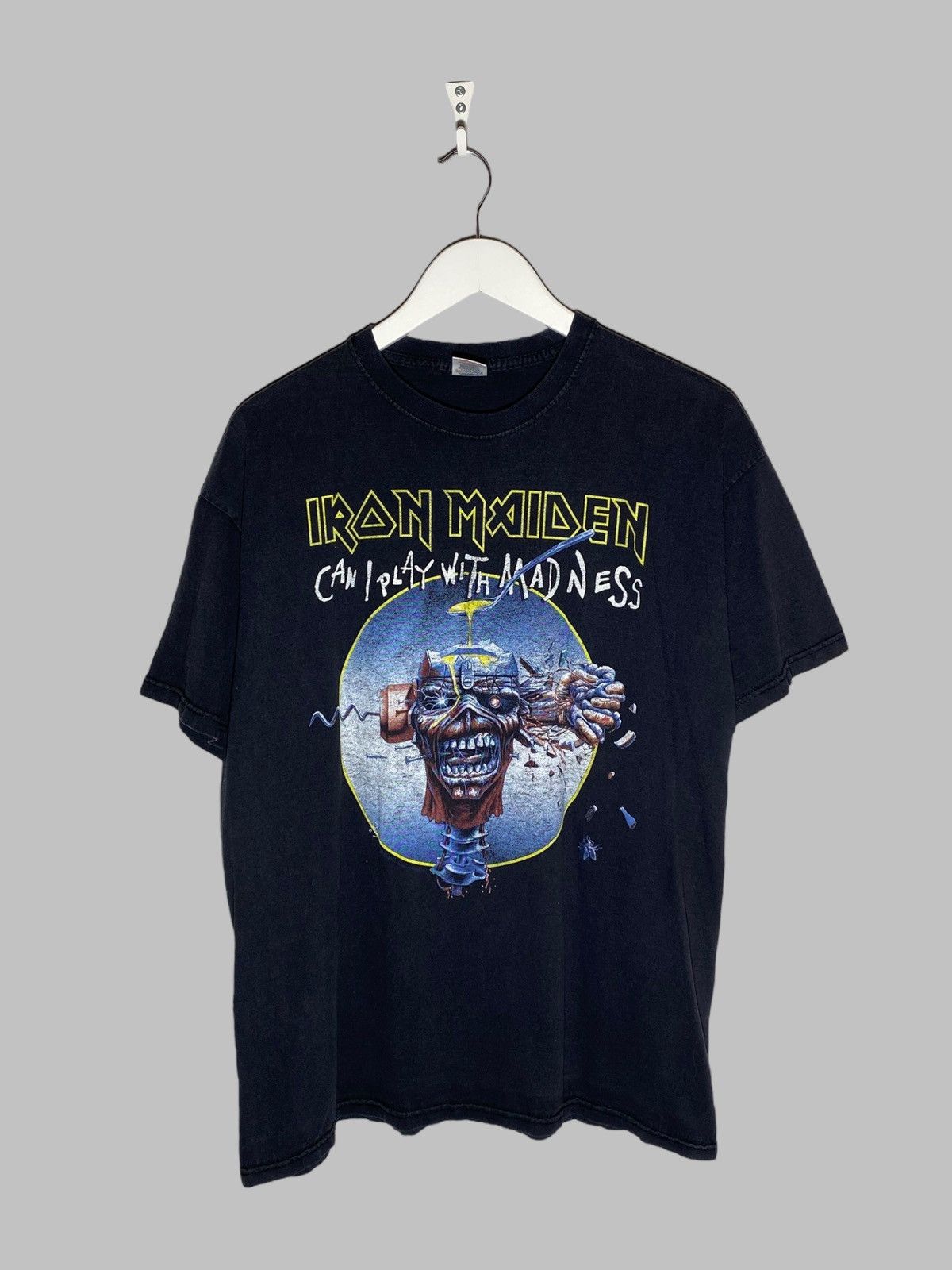 Maiden Iron Maiden Vintage Metal Tee Can I Play W Madness Hoodie, Sweatshirt | PodTeesHub.com