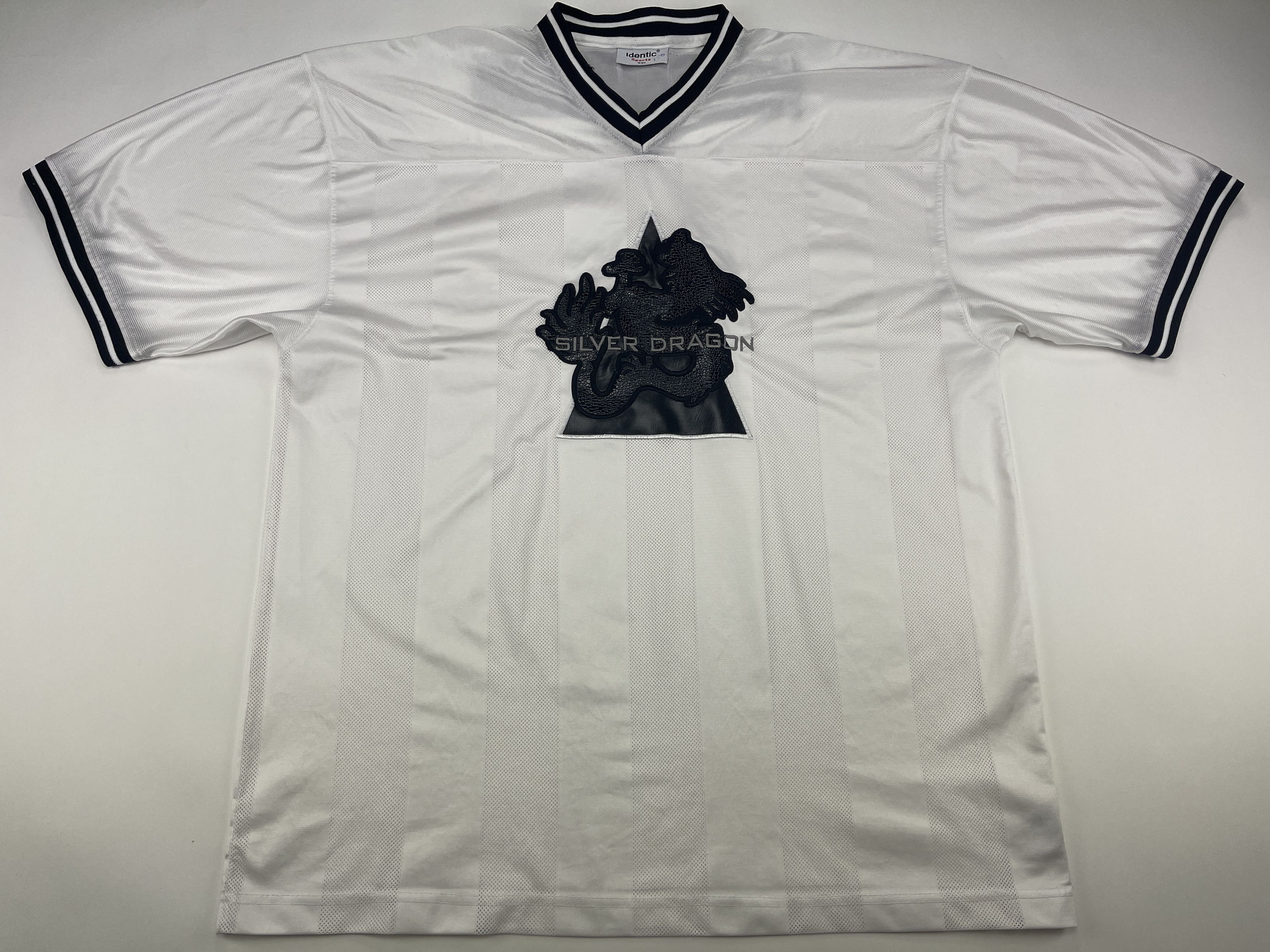 Vintage Silver Dragon Jersey White Vintage Hip Hop T Shirt 90s Xxl Hoodie, Sweatshirt | PodTeesHub.com