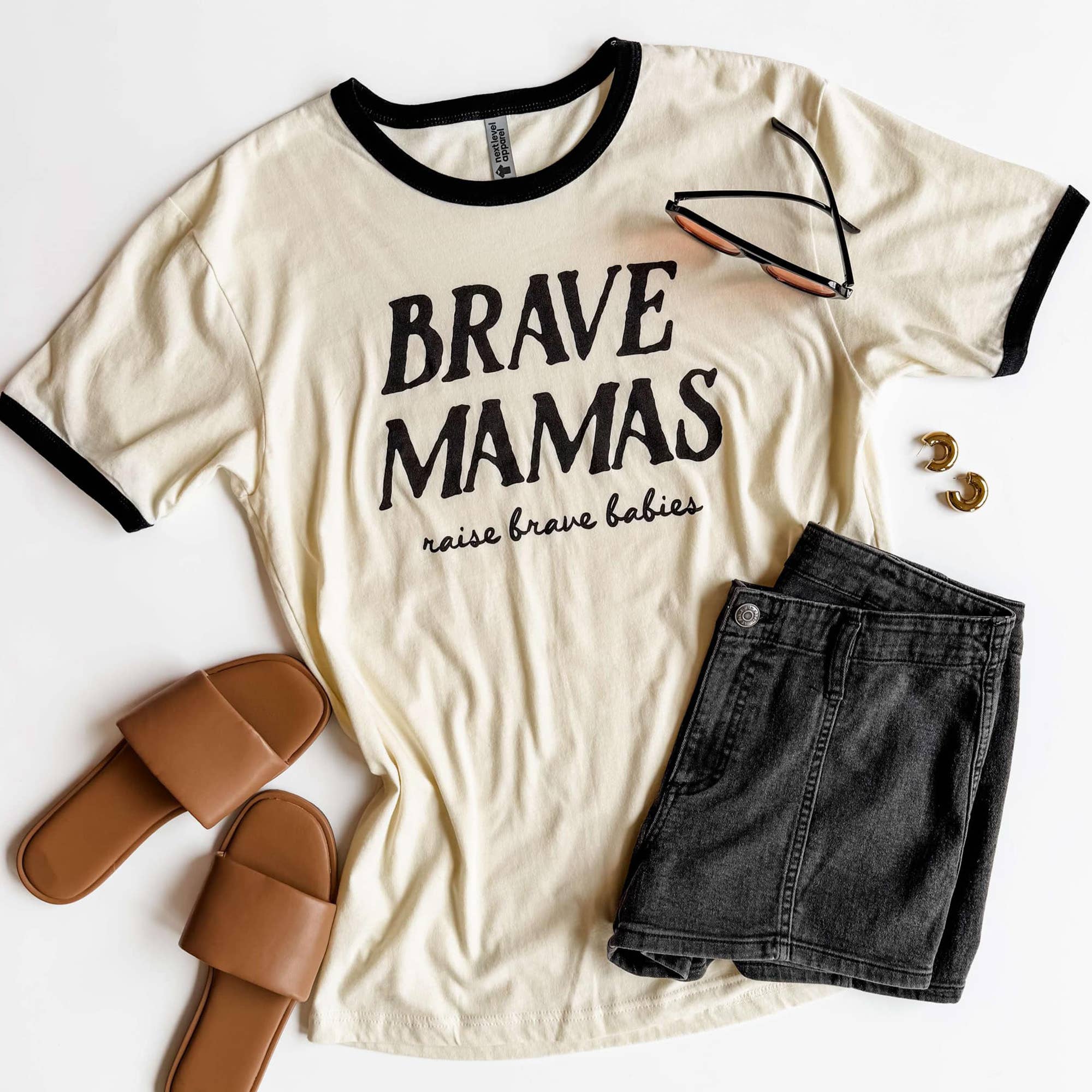 Brave Mamas Raise Brave Babies Graphic Shirt, Mother's Day Hoodie, Sweatshirt | PodTeesHub.com
