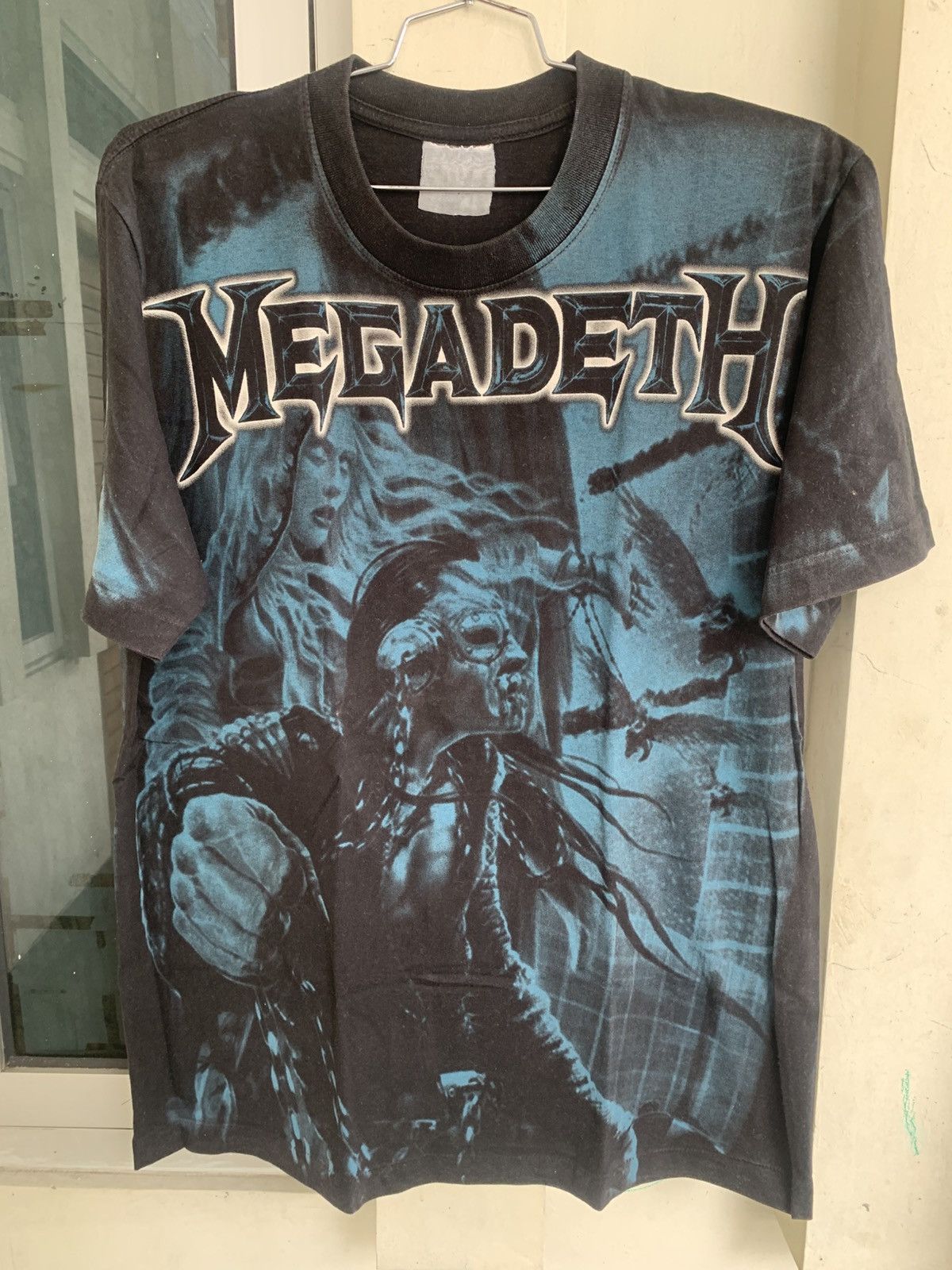 Band Tees Vintage All Over Print Megadeth Hoodie, Sweatshirt | PodTeesHub.com