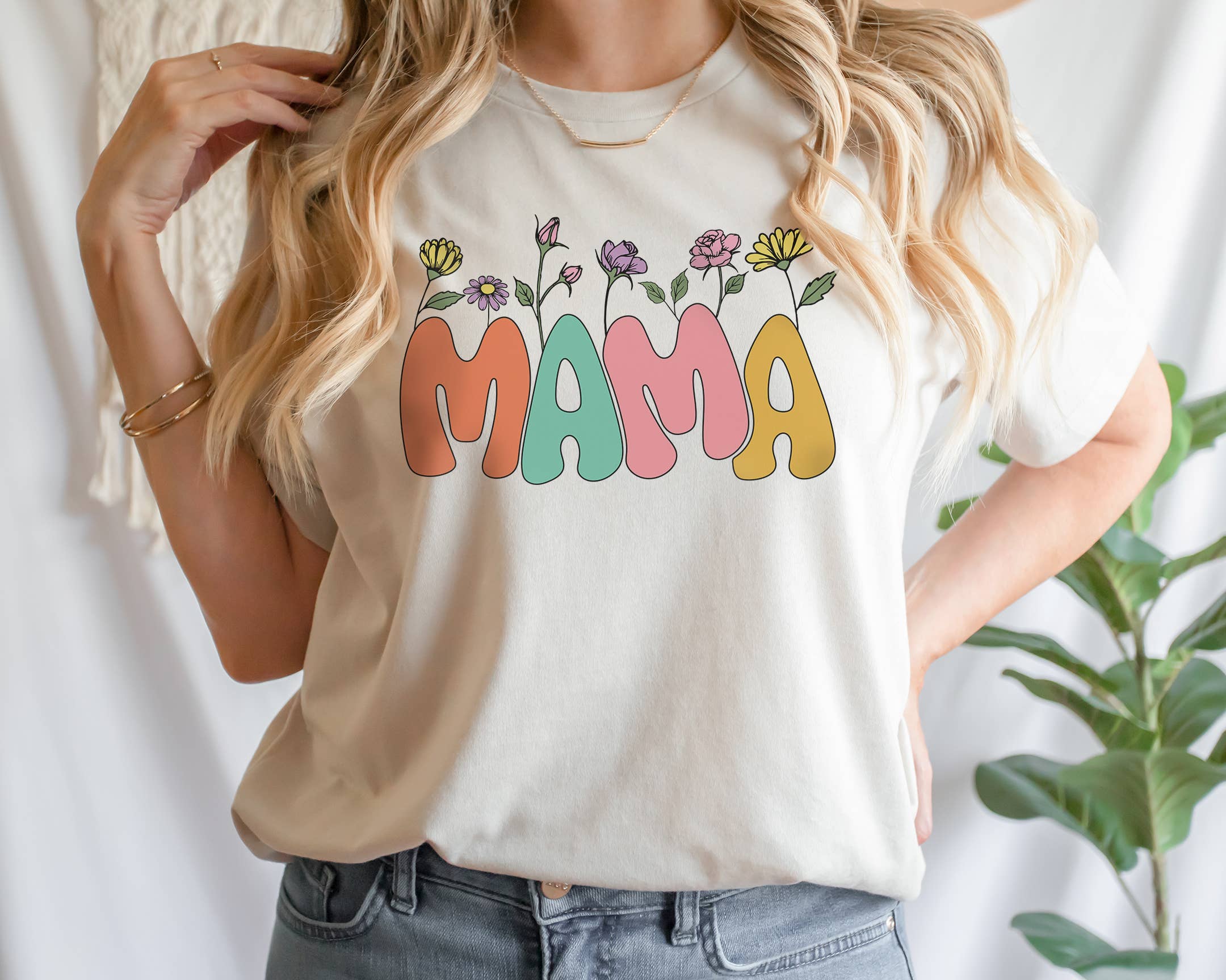 Mama Flowers Tee | Sizes XS-2XL Hoodie, Sweatshirt | PodTeesHub.com
