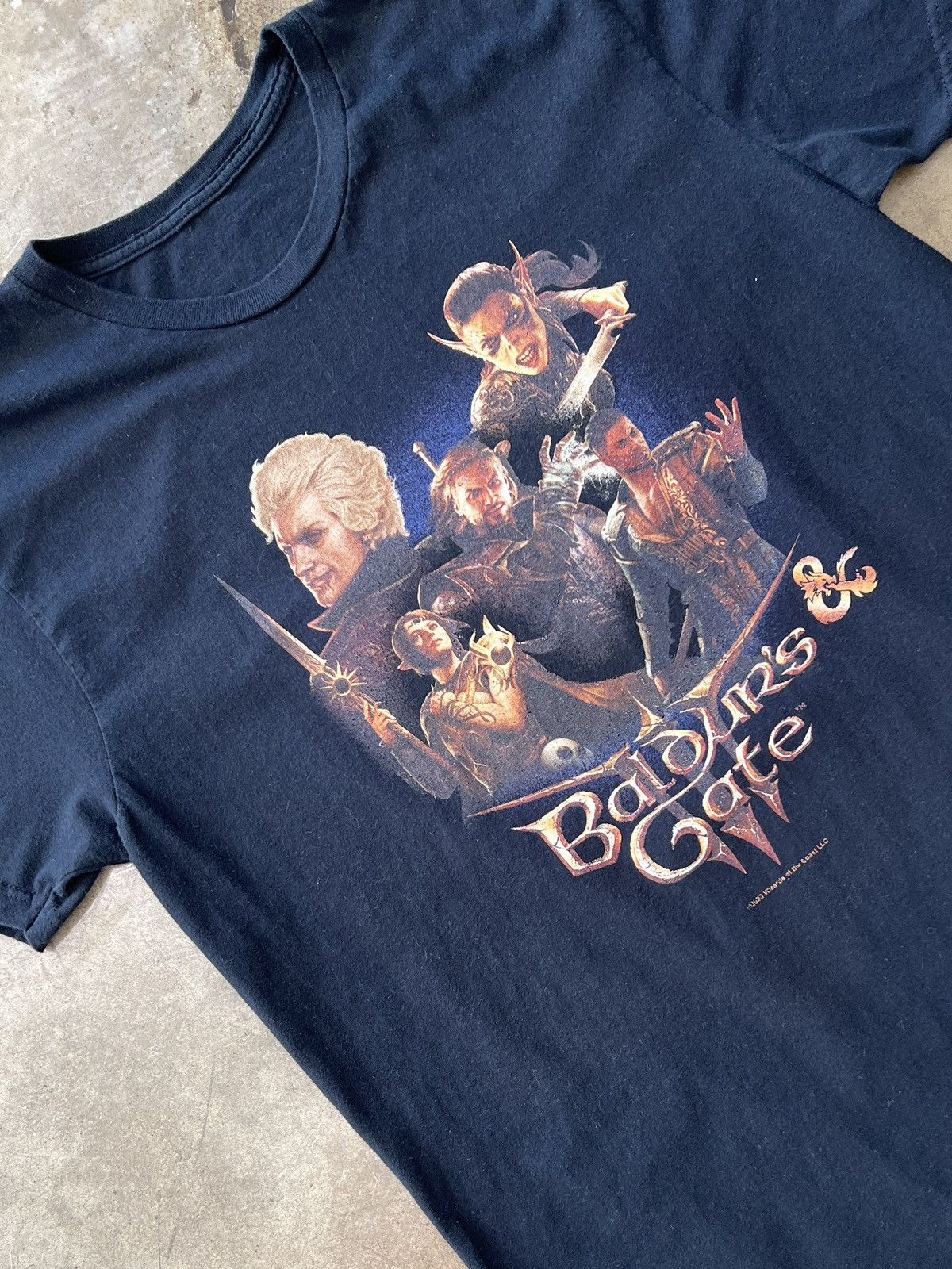 Vintage Baldur S Gate Video Game Character Large T-Shirts, Hoodie, Sweatshirt