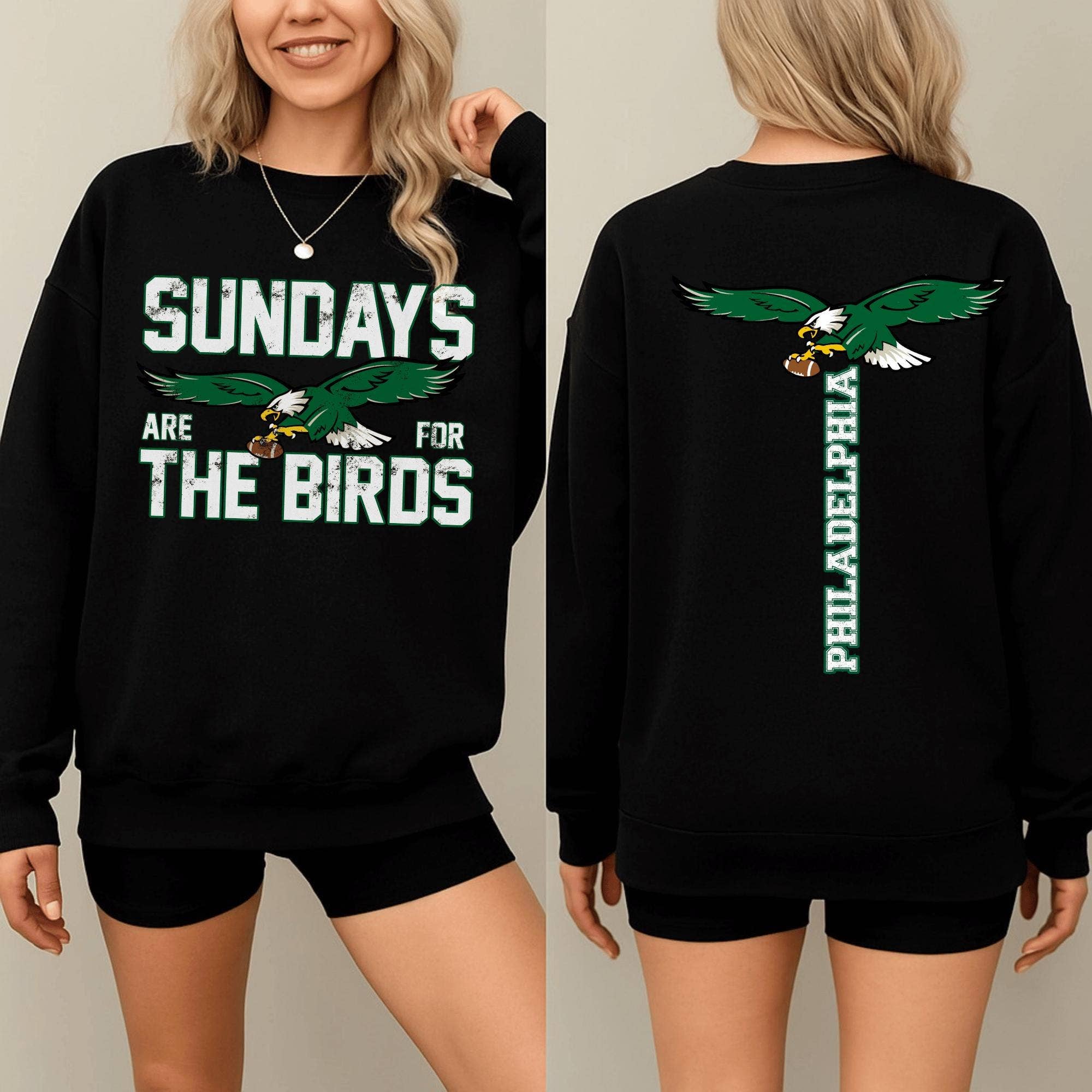 Vintage Philadelphia Football Sundays Sweatshirt T-Shirts, Hoodie | PodTeesHub.com