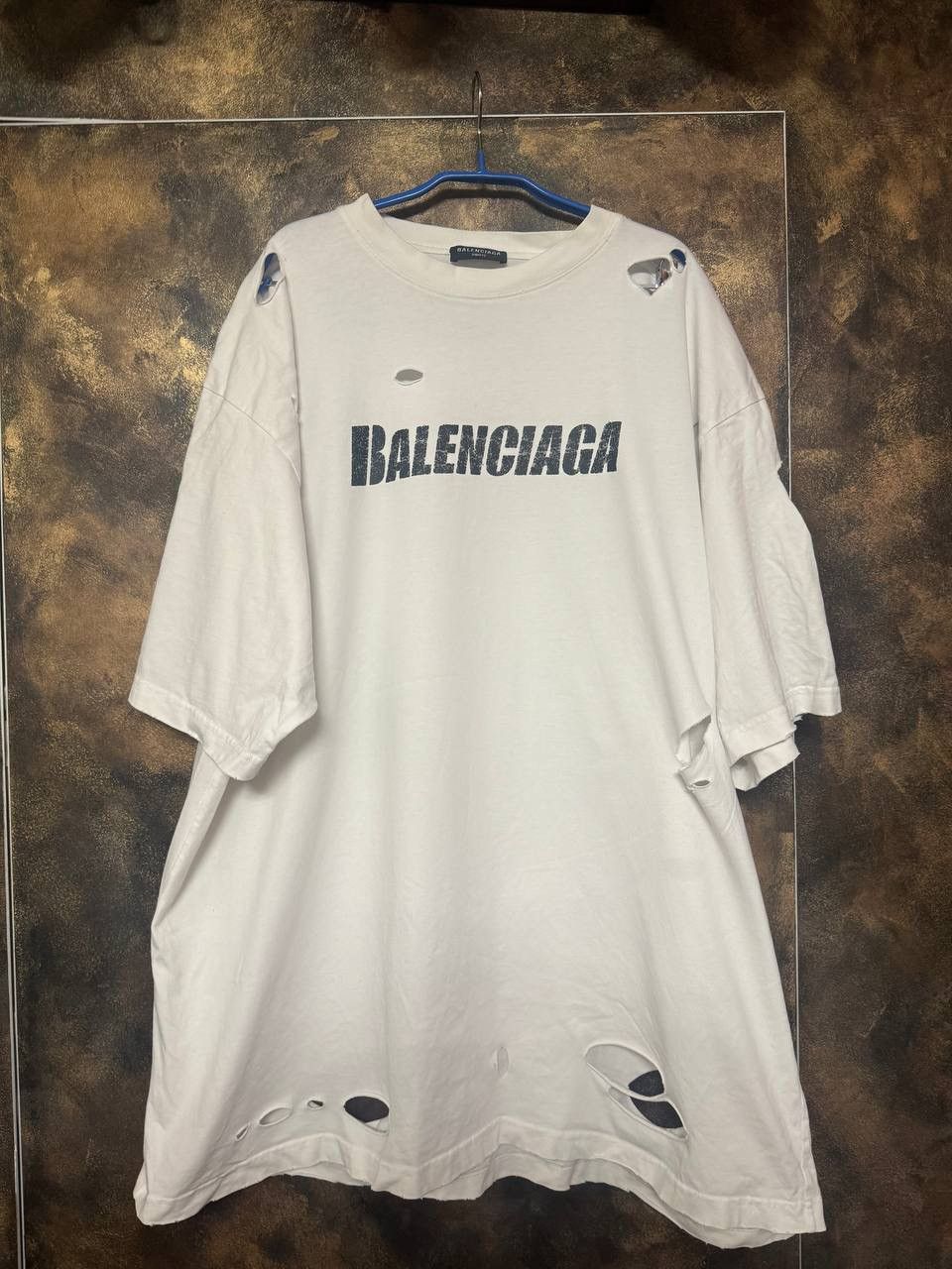 T Shirt Balenciaga Logo Distressed Hoodie, Sweatshirt | PodTeesHub.com