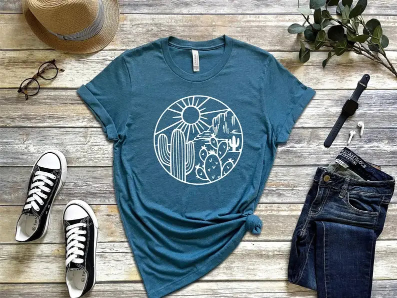 Desert Vibes T-Shirt Hoodie, Sweatshirt | PodTeesHub.com
