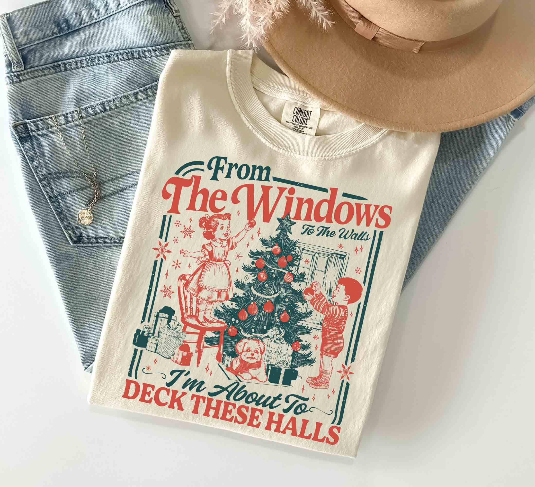 Deck the Halls Funny Christmas Sweater T-Shirts, Hoodie, Sweatshirt | PodTeesHub.com