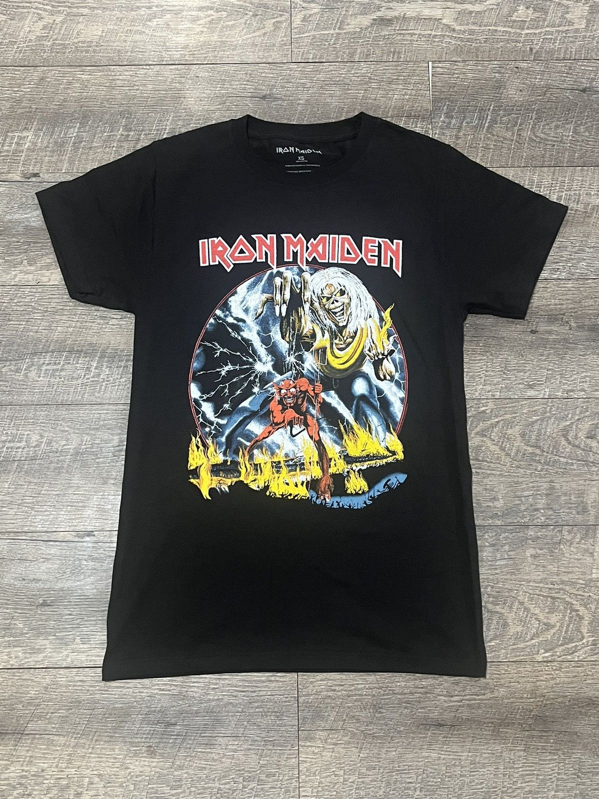 Maiden Iron Maiden Black Tee Shirt Size Xs Hoodie, Sweatshirt | PodTeesHub.com