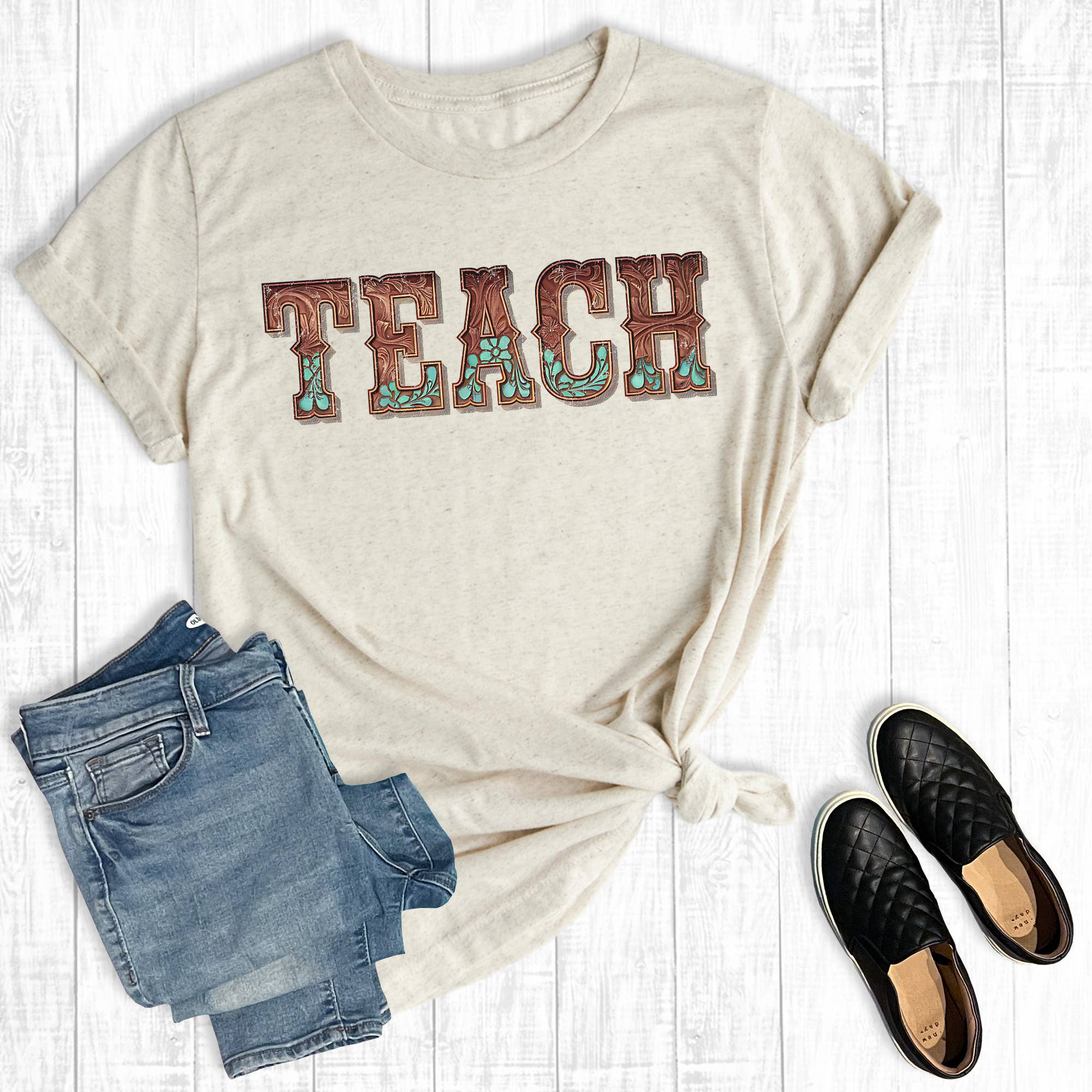 Western Teacher Graphic Tee Hoodie, Sweatshirt | PodTeesHub.com