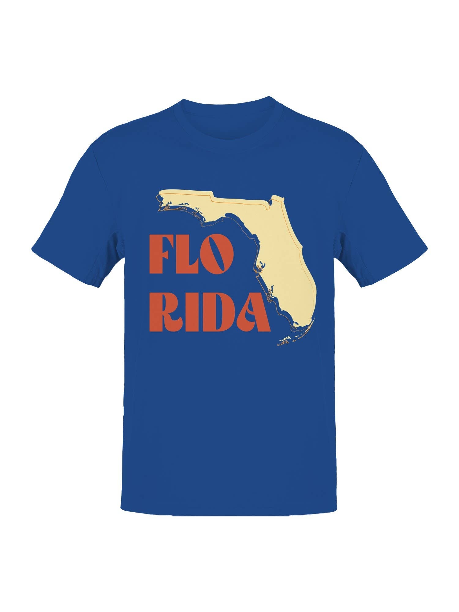 Florida State Map Illustration Men's T-Shirt Hoodie, Sweatshirt | PodTeesHub.com
