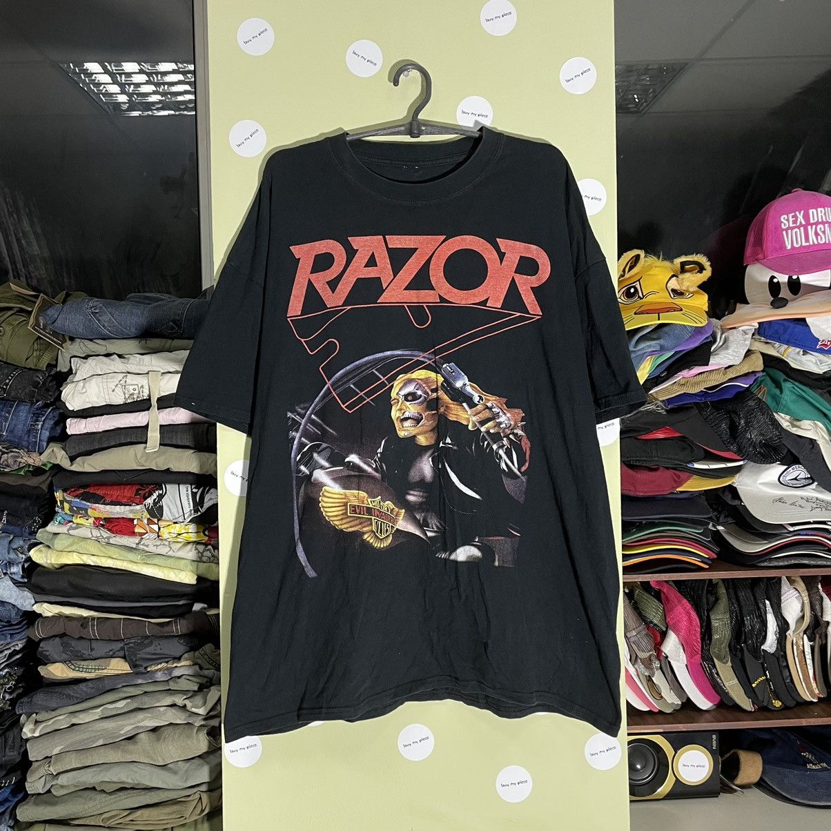 Band Tees Vintage Y2k Skulls Razor Dead Face Horror Tee Streetwear 90s Hoodie, Sweatshirt | PodTeesHub.com