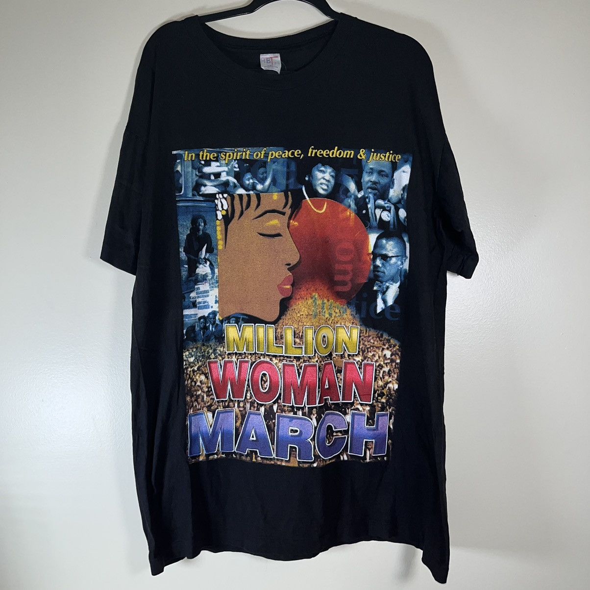 Vintage 90s Million Woman March Rap Tee Hoodie, Sweatshirt | PodTeesHub.com