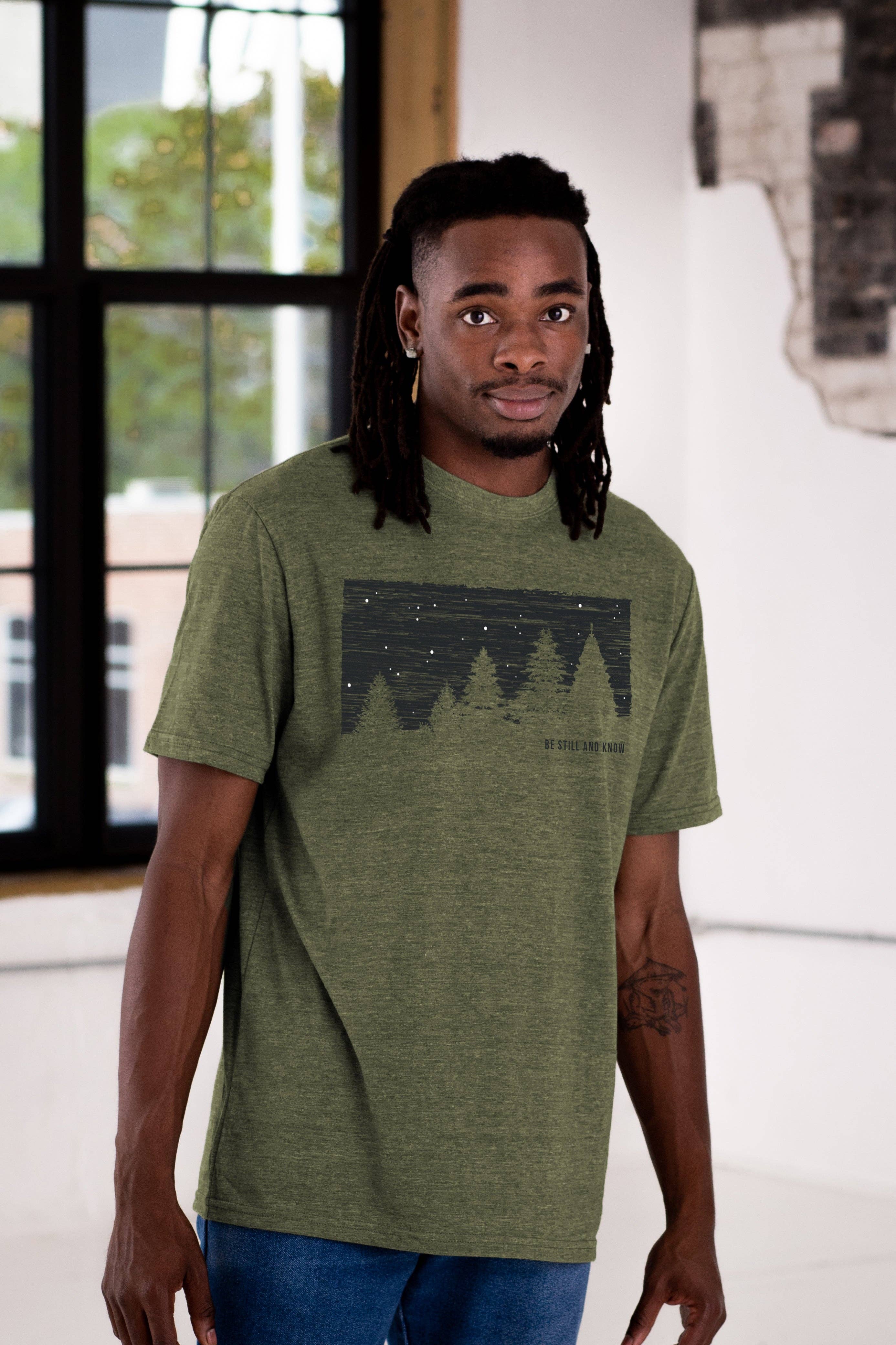 Be Still Unisex Eco-Triblend Tee Hoodie, Sweatshirt | PodTeesHub.com