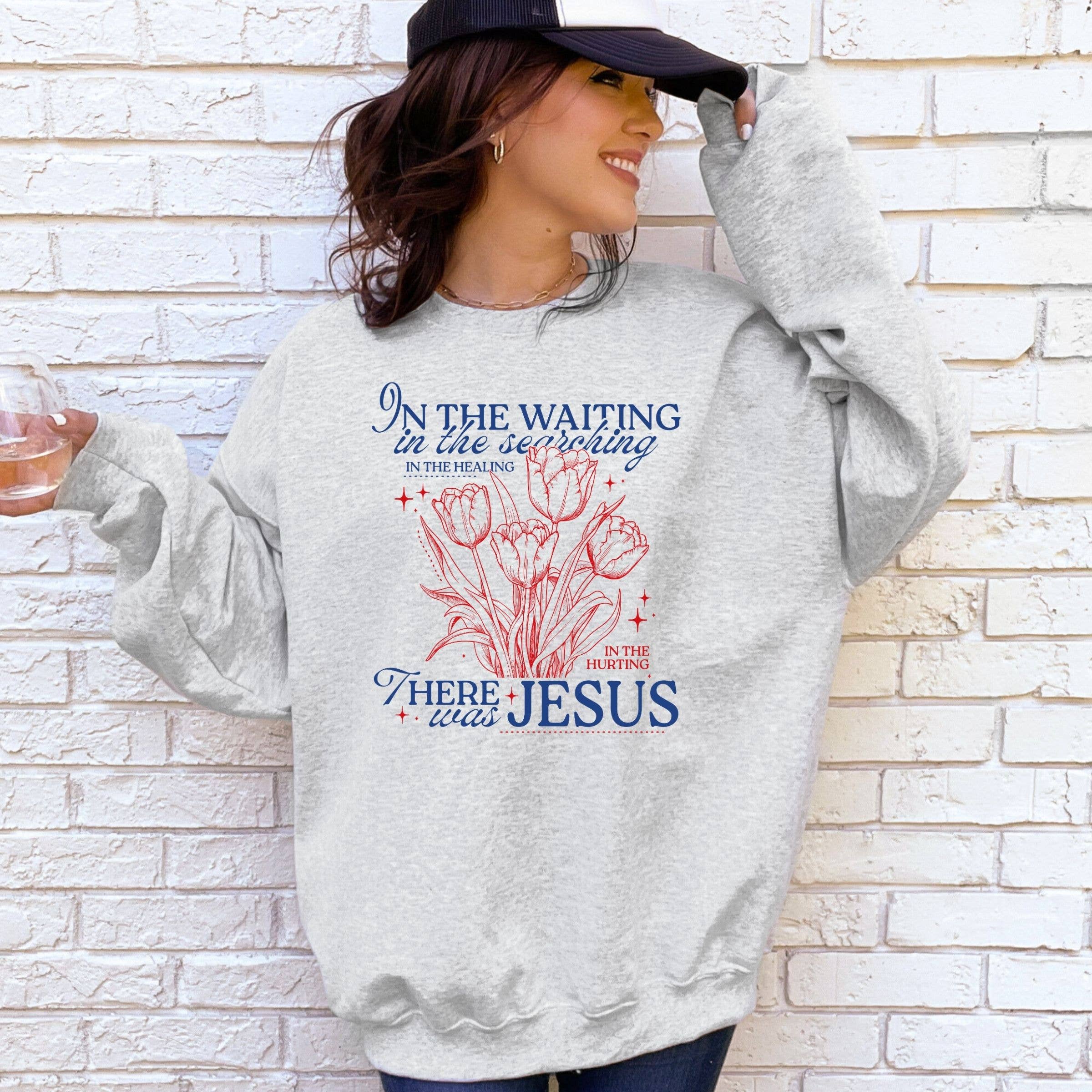 There Was Jesus Floral Western Spring Graphic Sweatshirt T-Shirts, Hoodie | PodTeesHub.com