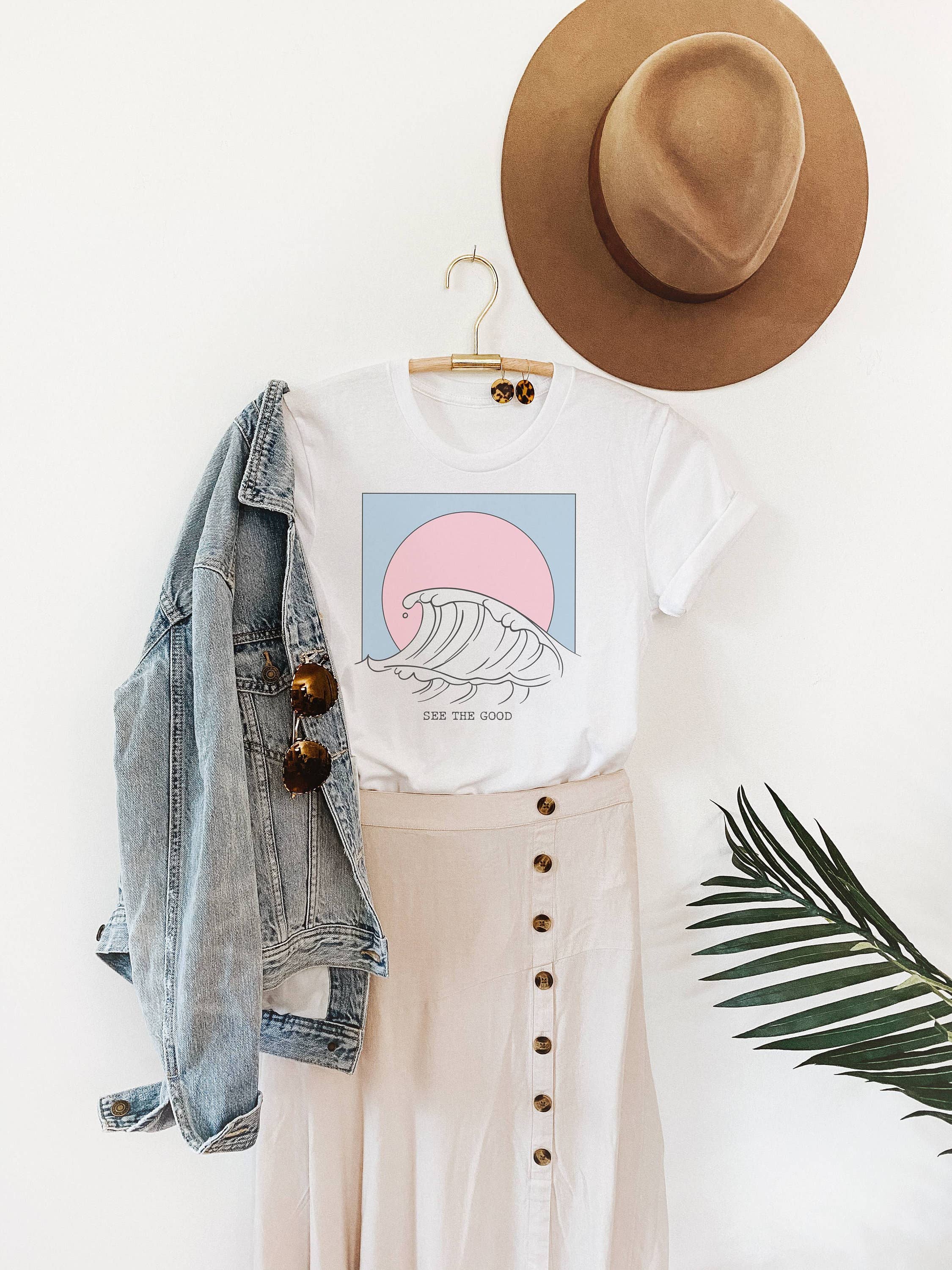 See the Good | Beachy Vibes Tee Hoodie, Sweatshirt | PodTeesHub.com