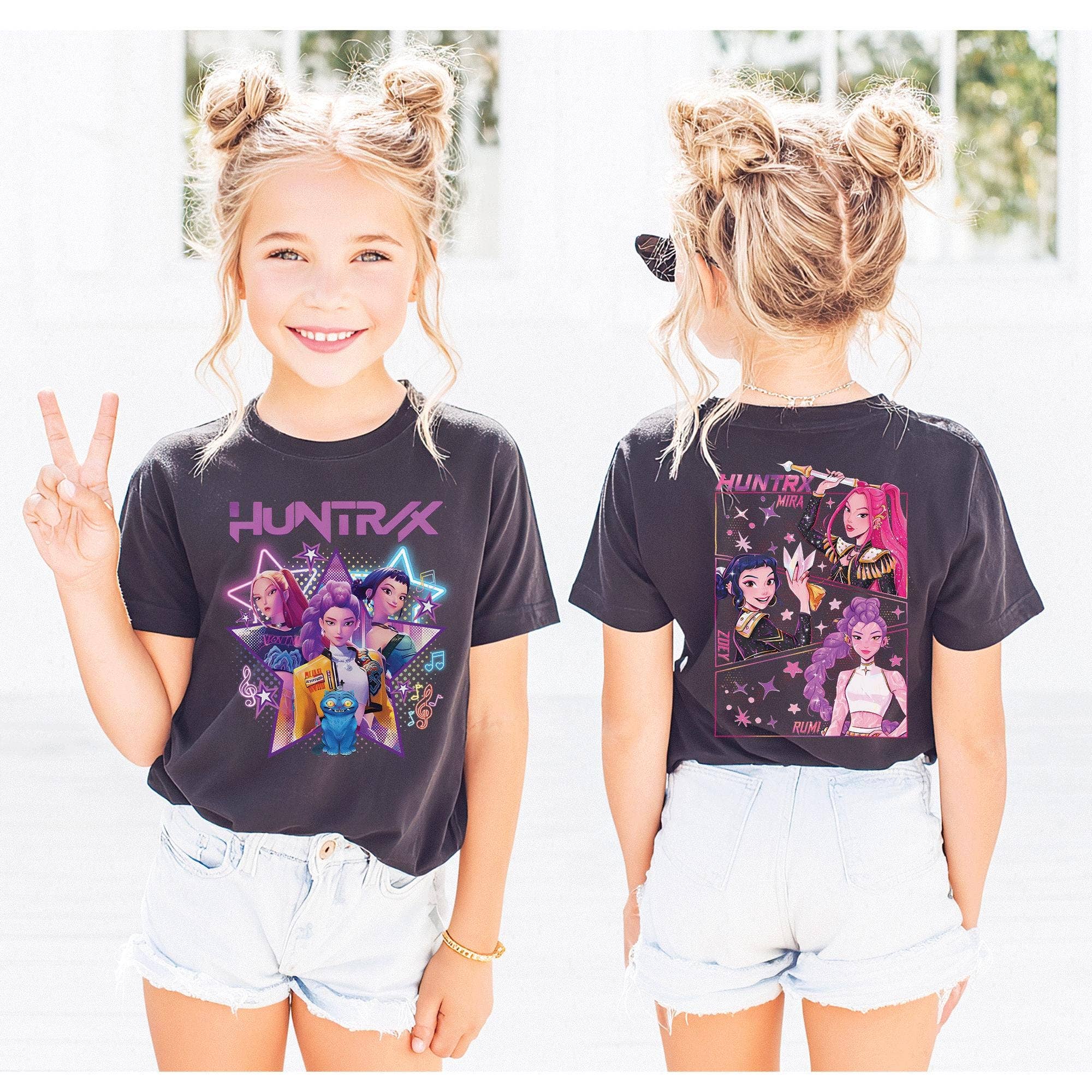 K-Pop Huntri X Demon Hunters Tee Hoodie, Sweatshirt | PodTeesHub.com