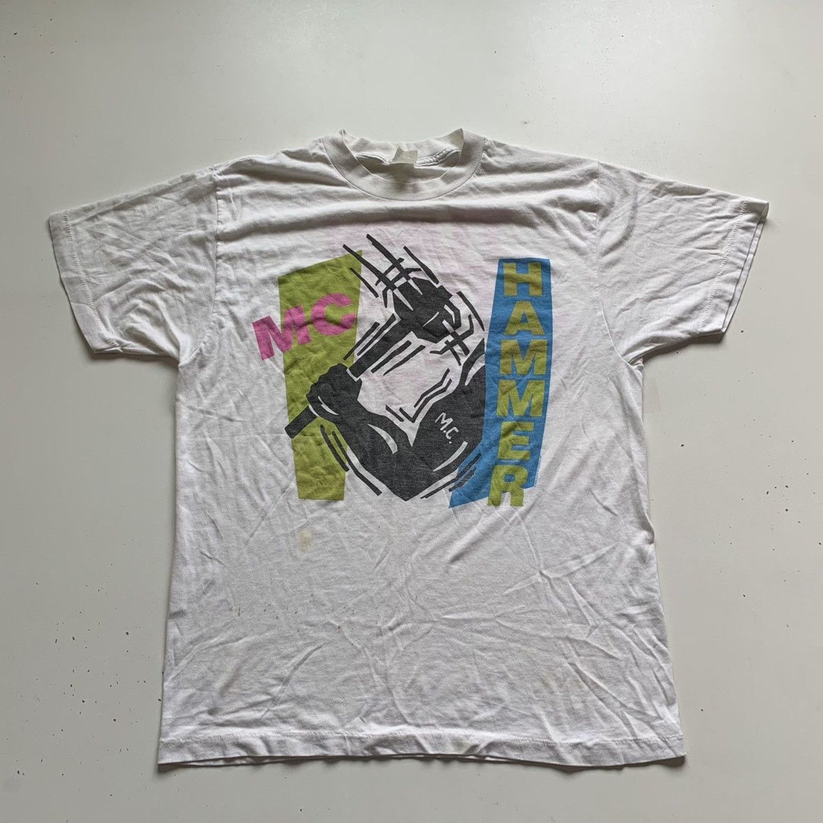 Vintage 80s 1989 Mc Hammer Turn This Mutha Out T Shirt Large Hoodie, Sweatshirt | PodTeesHub.com