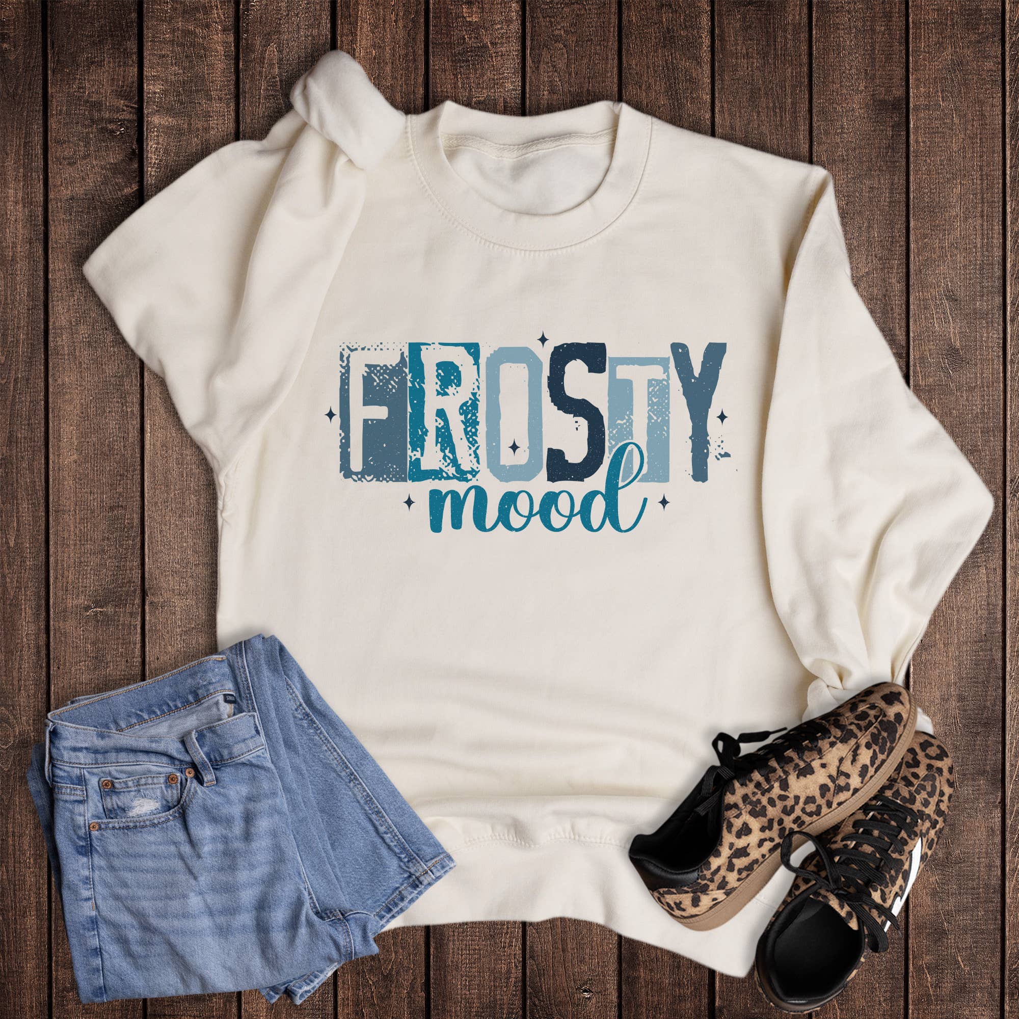 Winter Funny Frosty Mood Sweatshirt T-Shirts, Hoodie | PodTeesHub.com